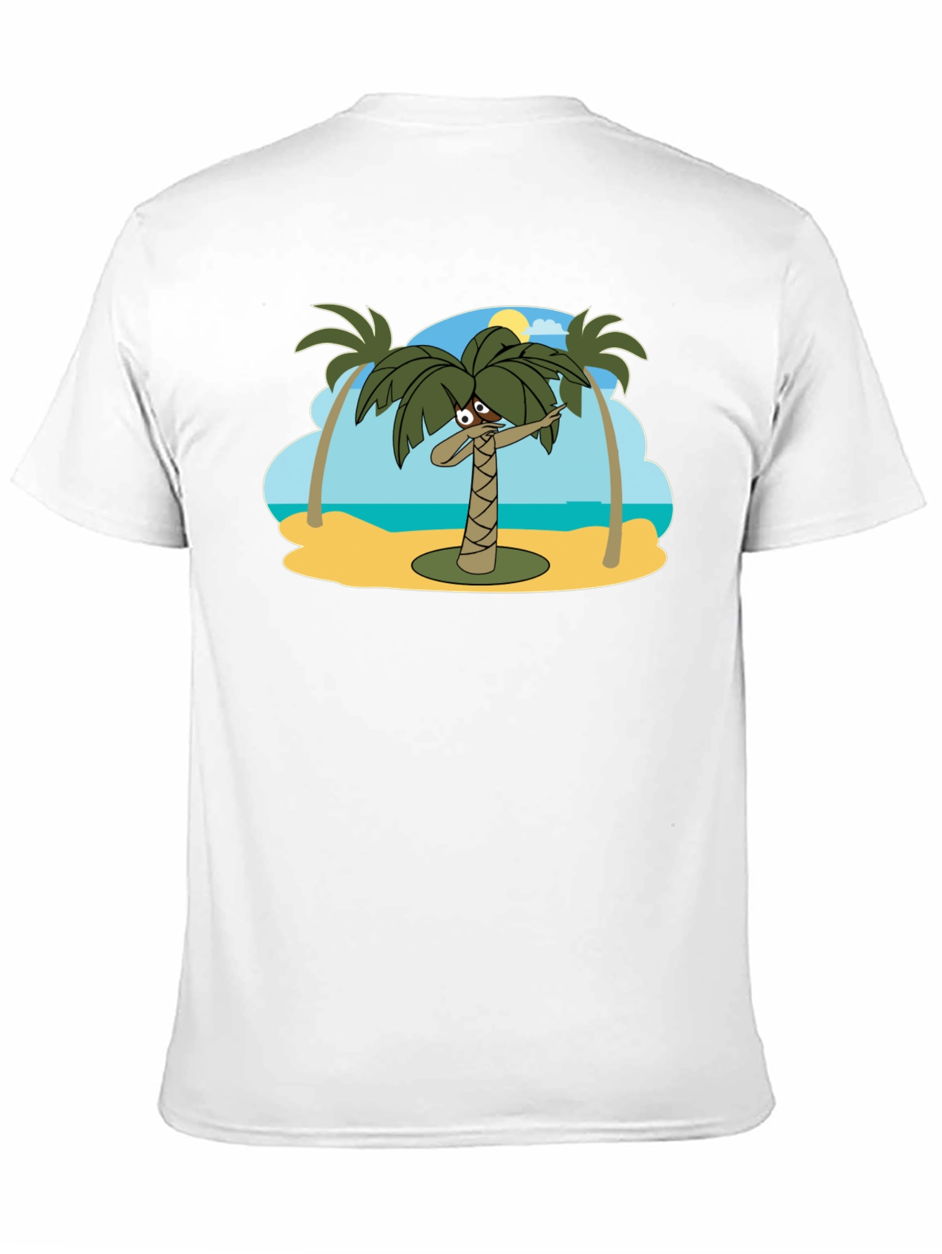 Dabbing Palm Tree Black T-Shirt