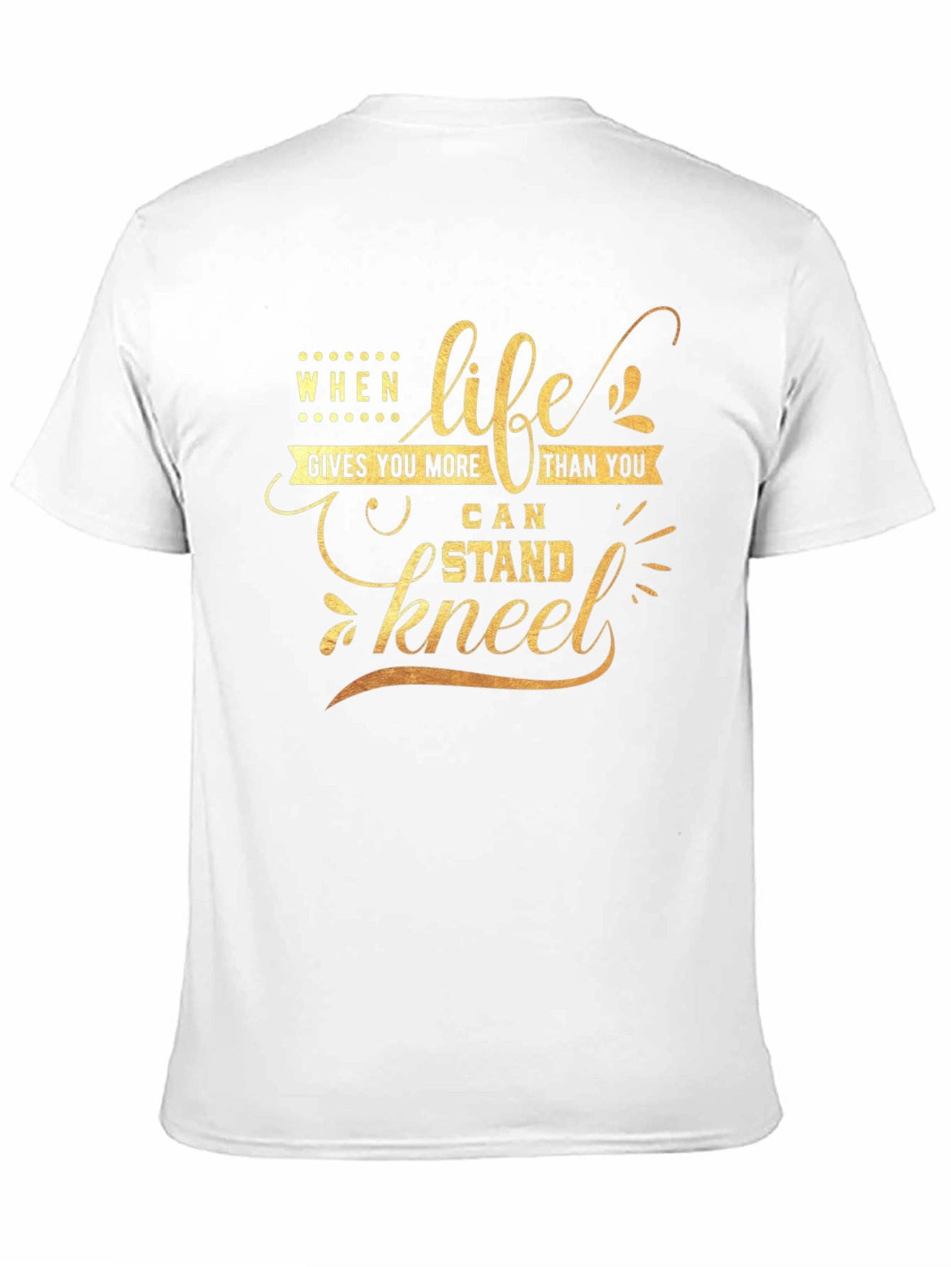 Life Gives You More Black Graphic Tee