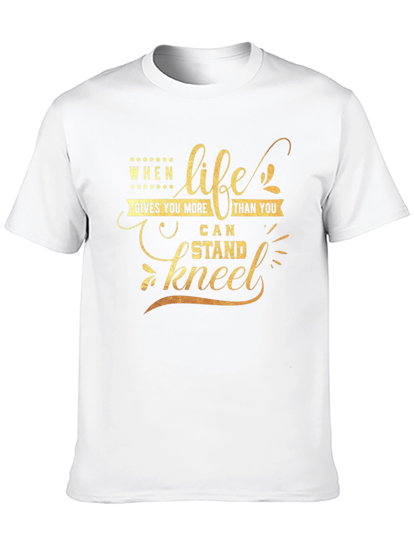 Life Gives You More Black Graphic Tee