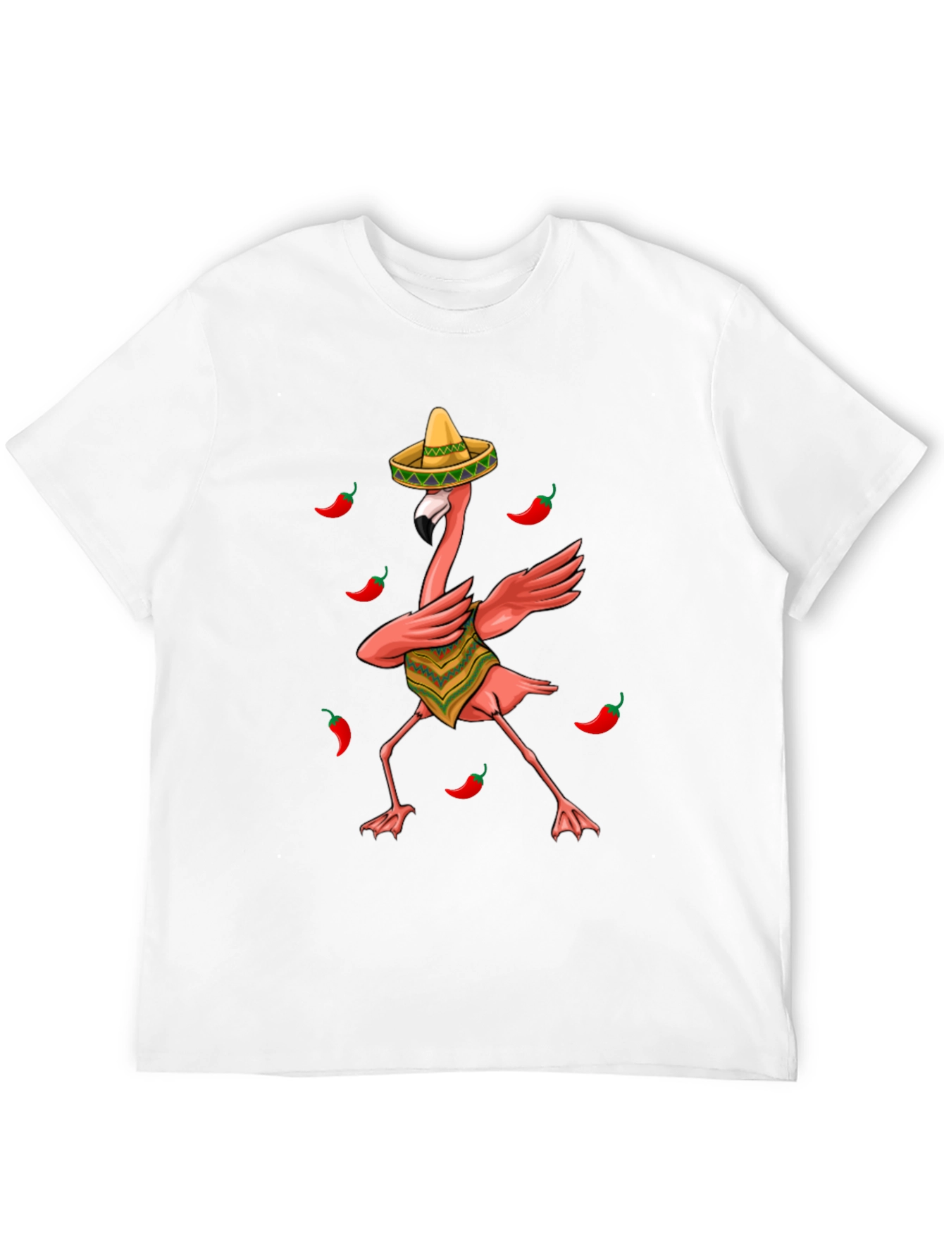 Fiesta Flamingo Black T-Shirt
