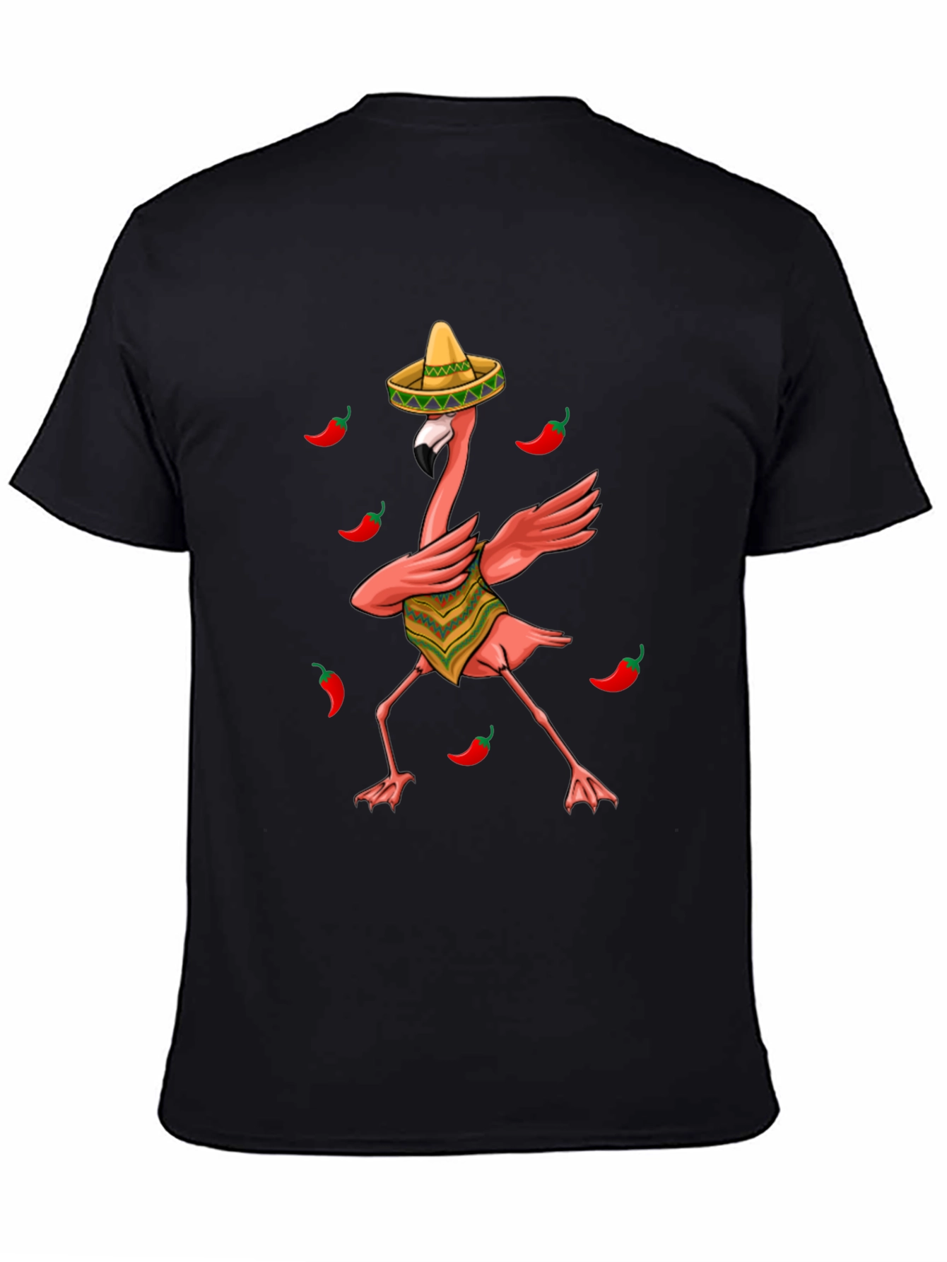 Fiesta Flamingo Black T-Shirt