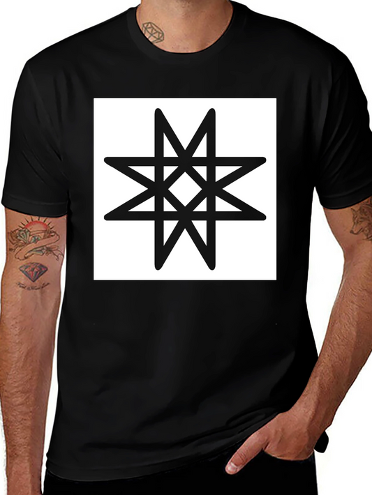 Black T-Shirt with Star of Lada Graphic Tee