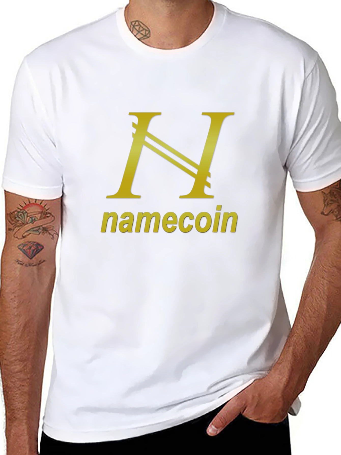 Namecoin Black Tee - Cryptocurrency Inspired