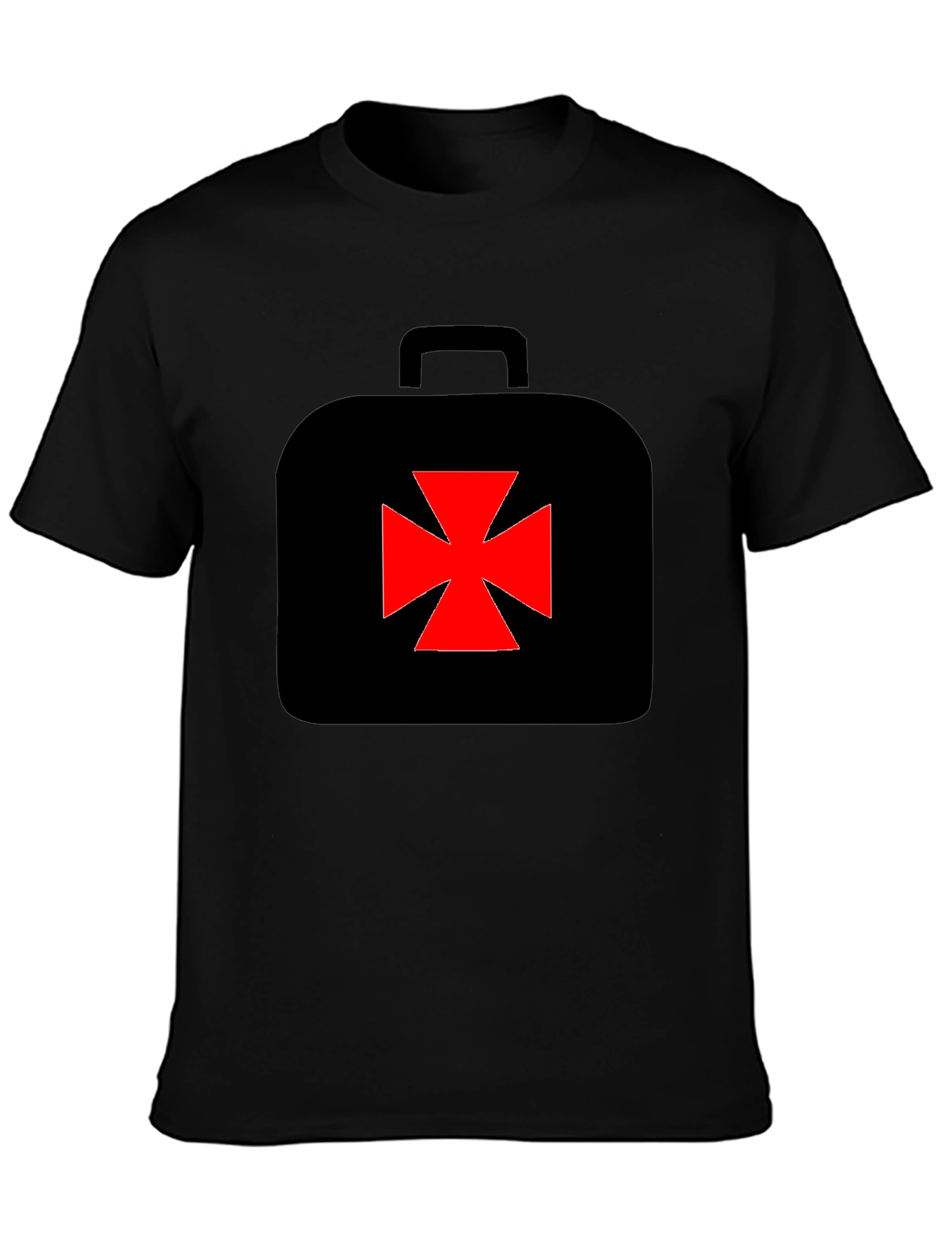 Black First Aid Kit Graphic T-Shirt