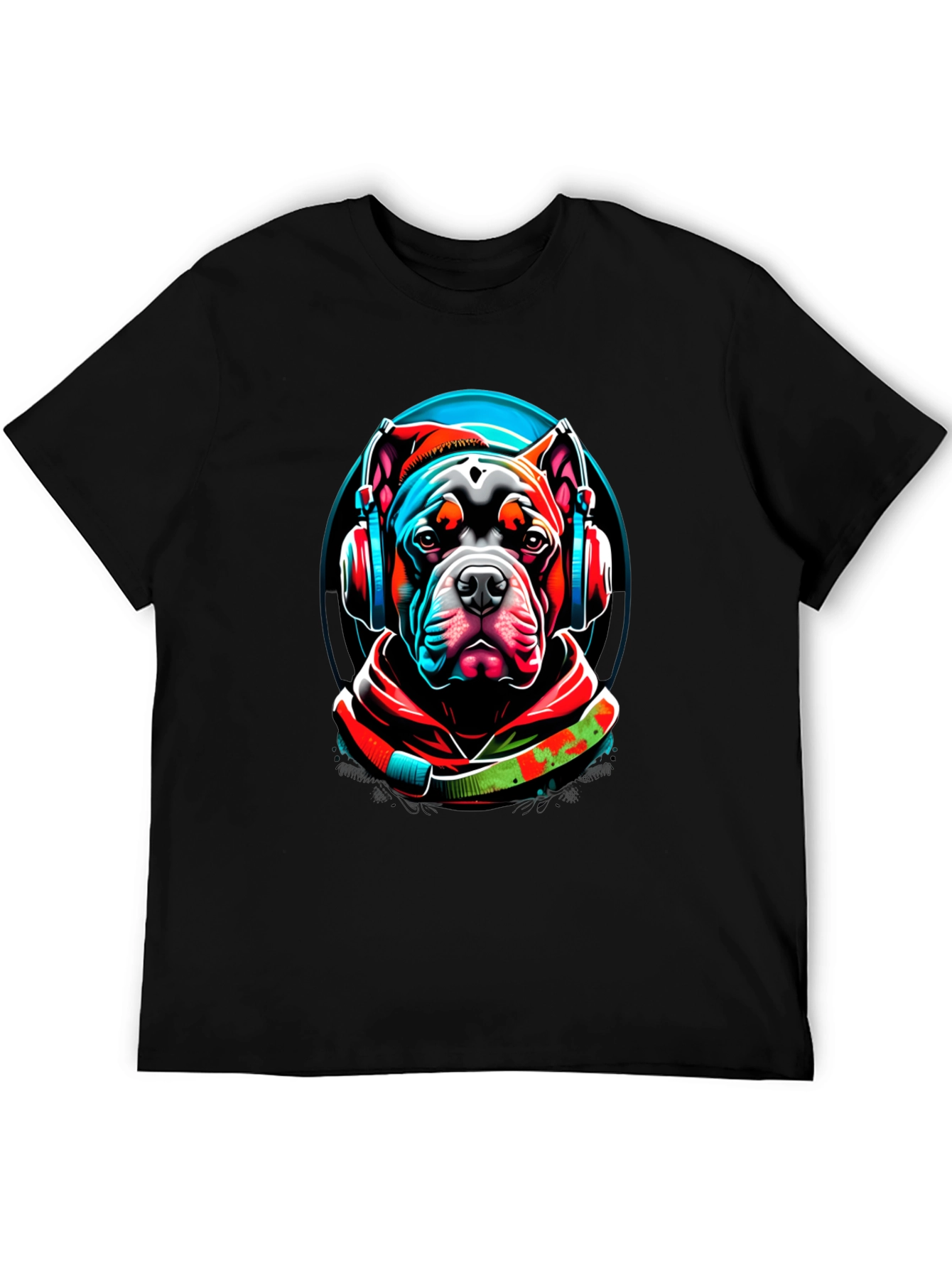 Dog DJ Graphic T-Shirt - Cool Canine Style