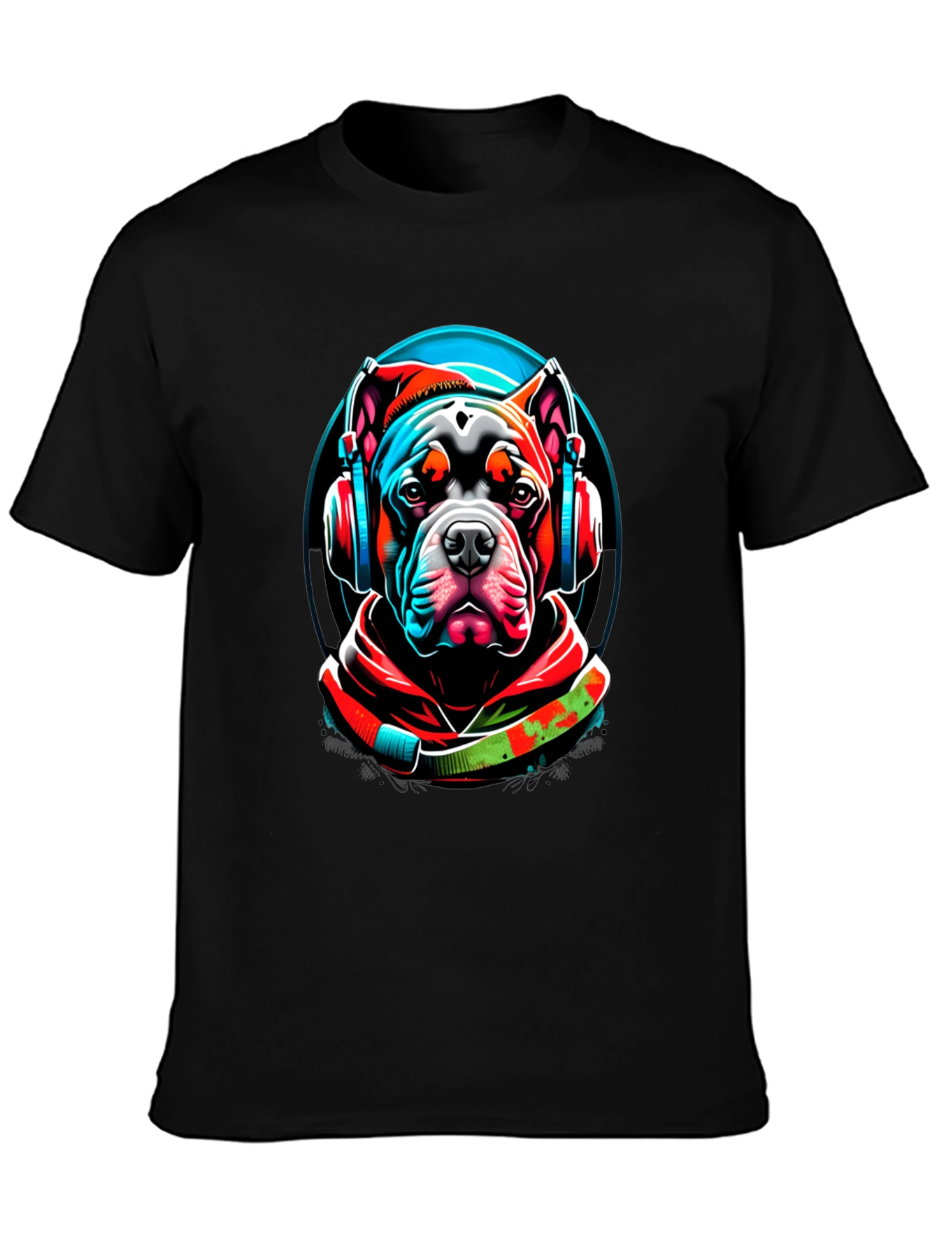Dog DJ Graphic T-Shirt - Cool Canine Style