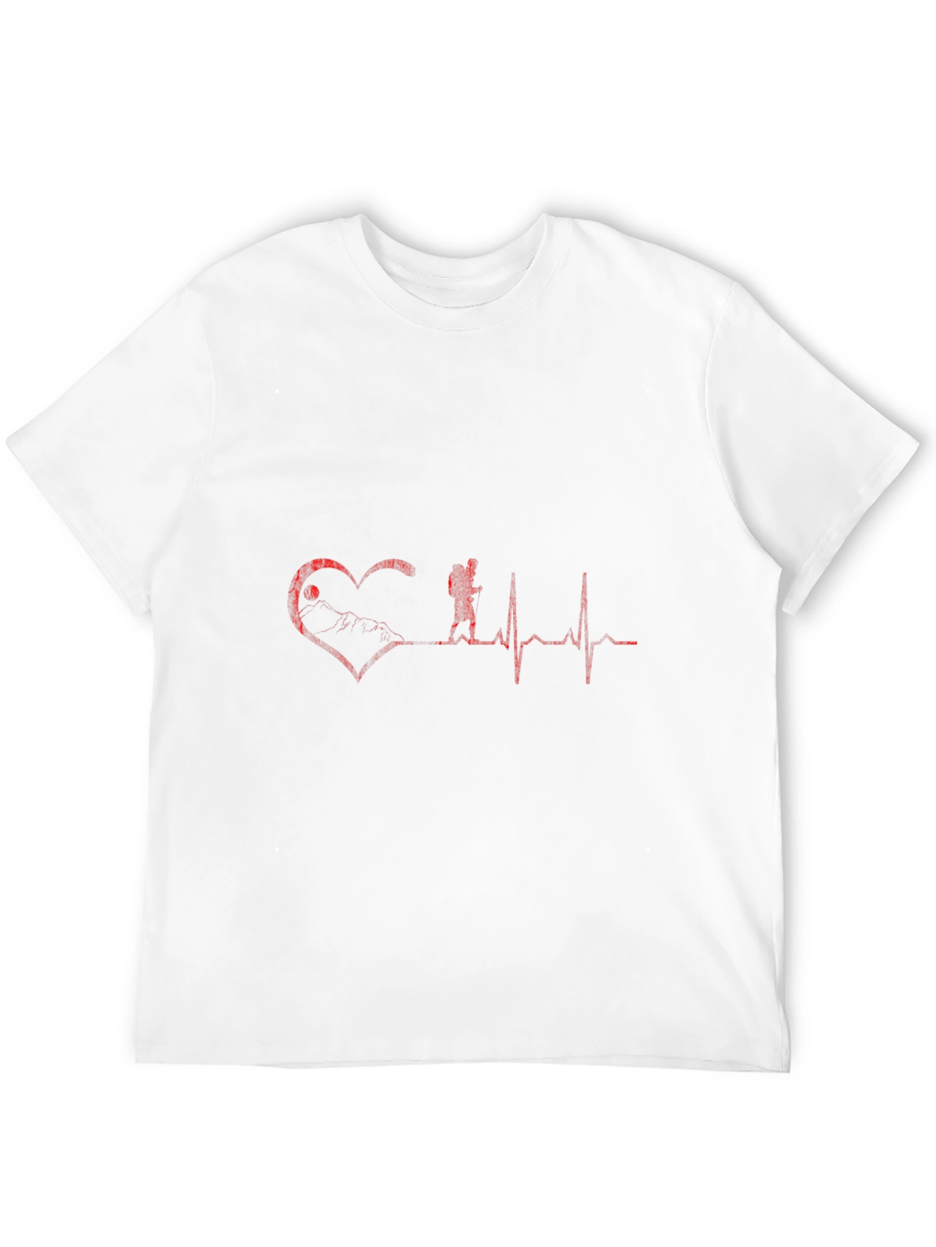 Hiking Heartbeat Graphic Tee - Adventure Ready!