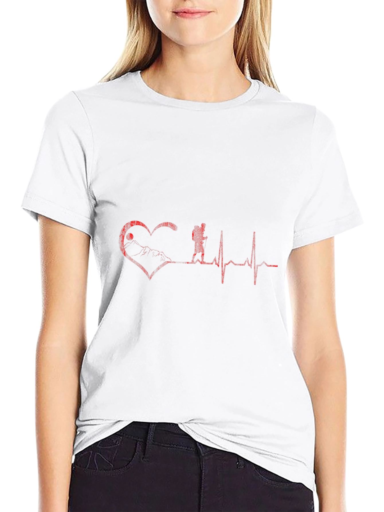 Hiking Heartbeat Graphic Tee - Adventure Ready!