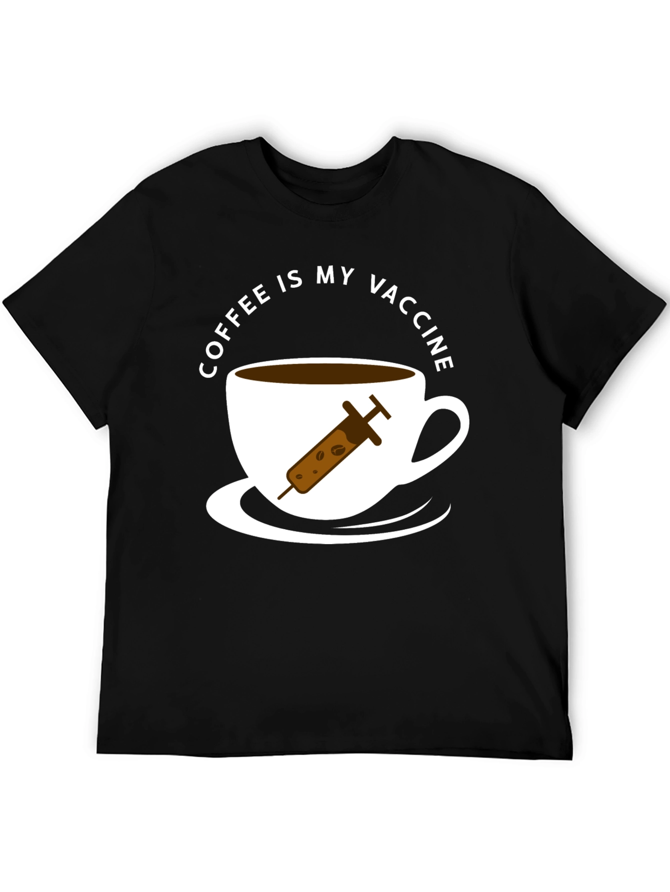 Coffee Is My Vaccine T-Shirt - Novelty Tee