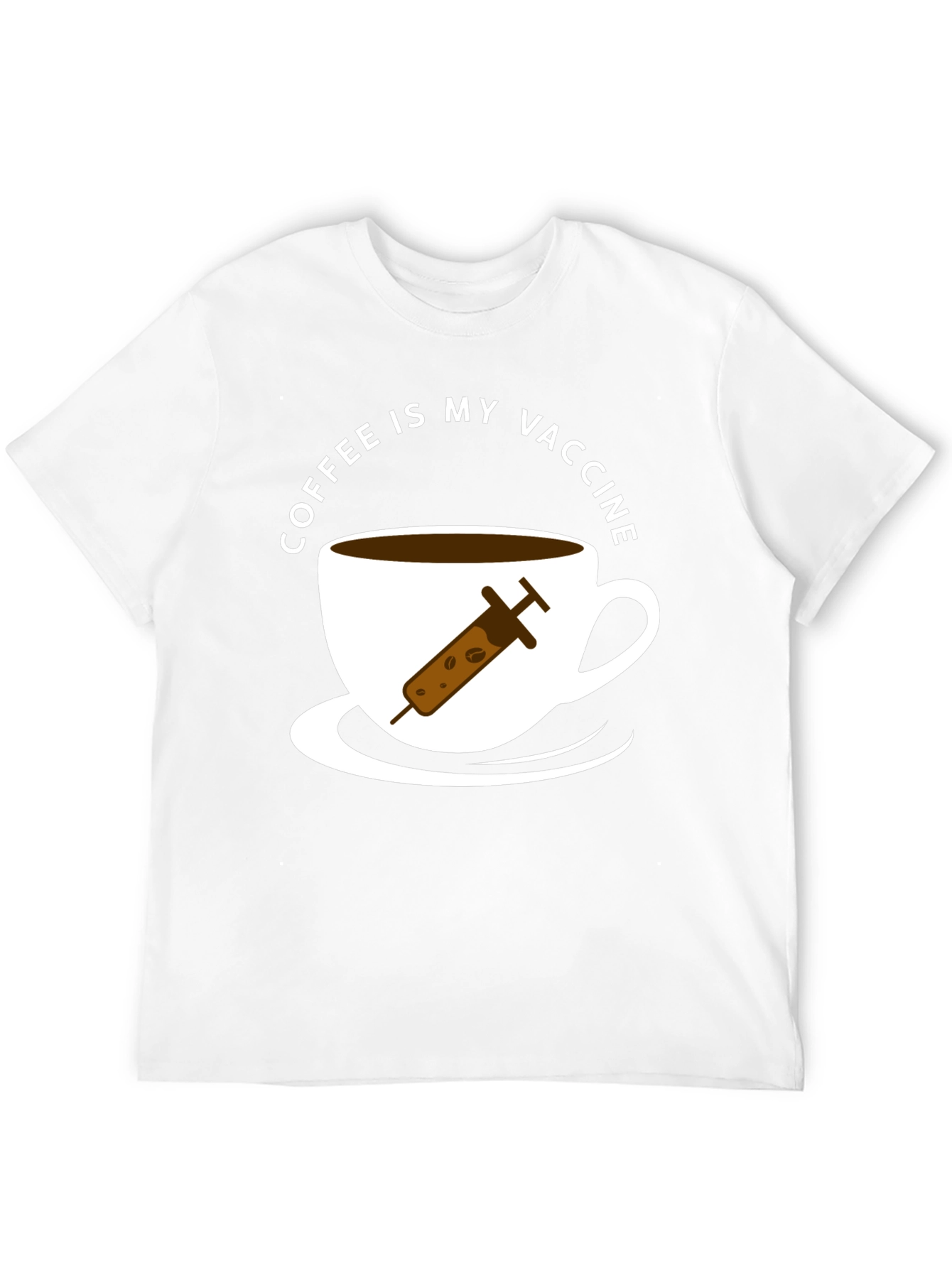 Coffee Is My Vaccine T-Shirt - Novelty Tee
