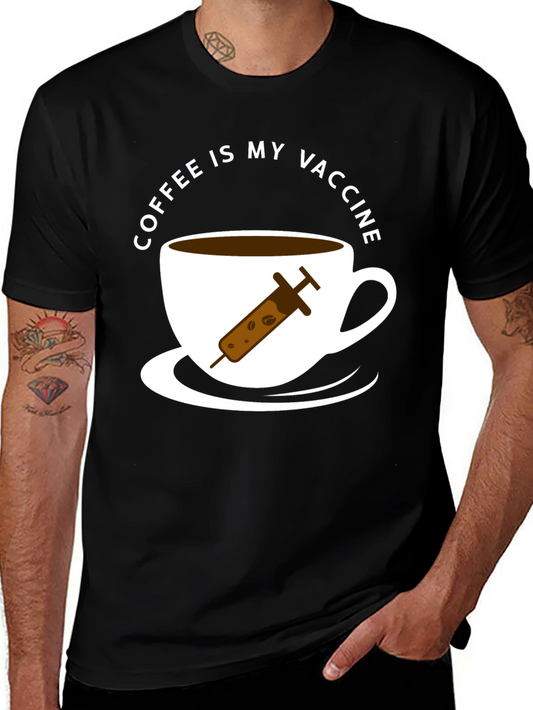 Coffee Is My Vaccine T-Shirt - Novelty Tee