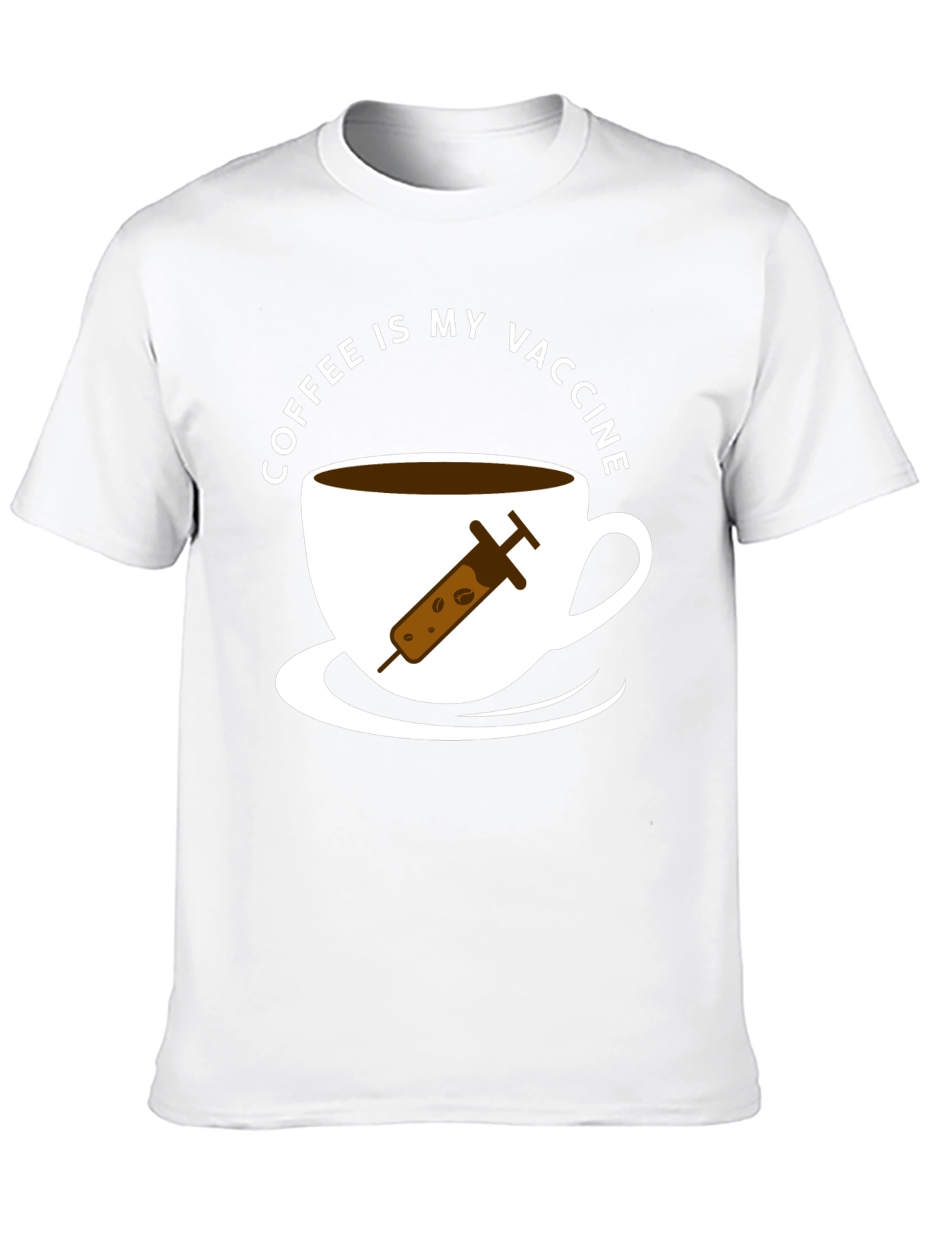 Coffee Is My Vaccine T-Shirt - Novelty Tee