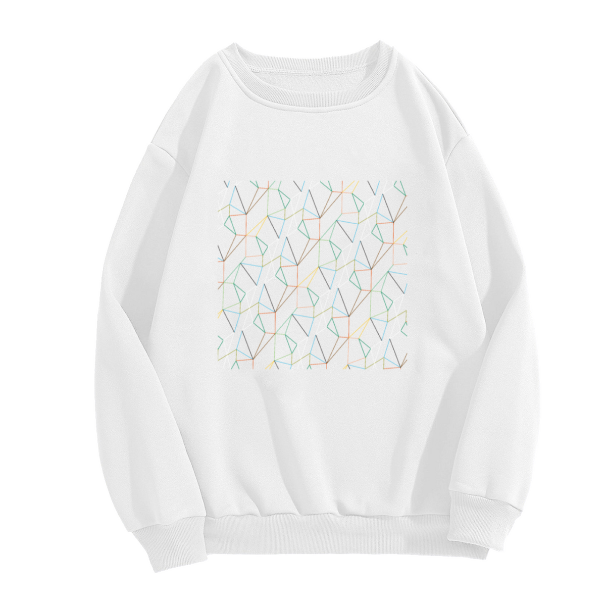 Diamond Geometric Tessellation Graphic ԲÁìÎÀÒÂ - Unique Design Pullover Sweatshirt