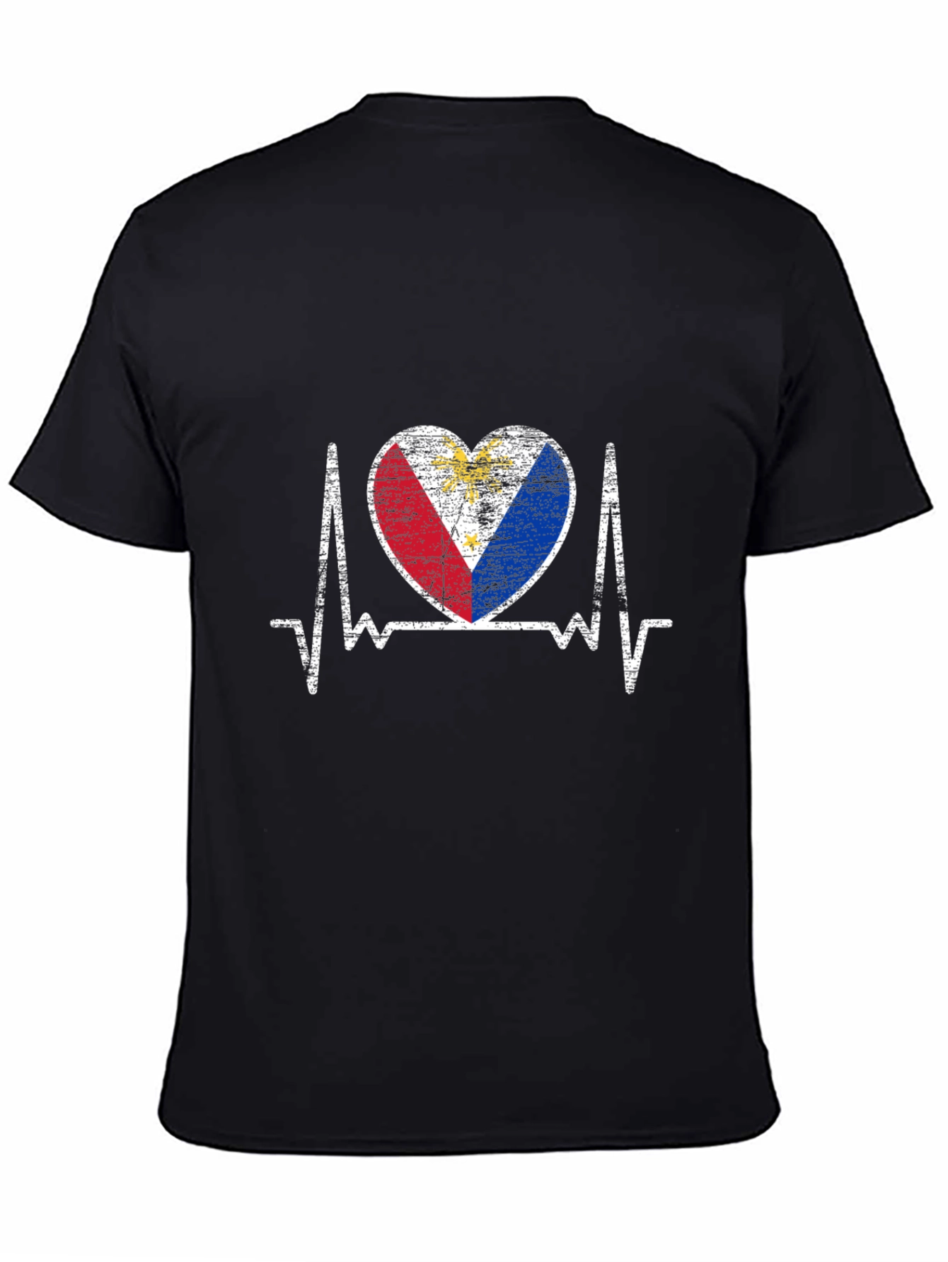 Philippines Flag Heartbeat T-Shirt