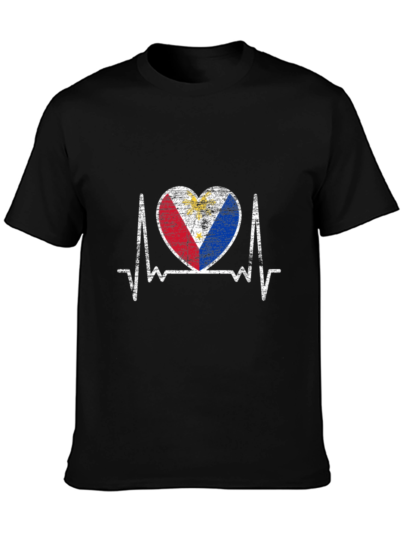 Philippines Flag Heartbeat T-Shirt