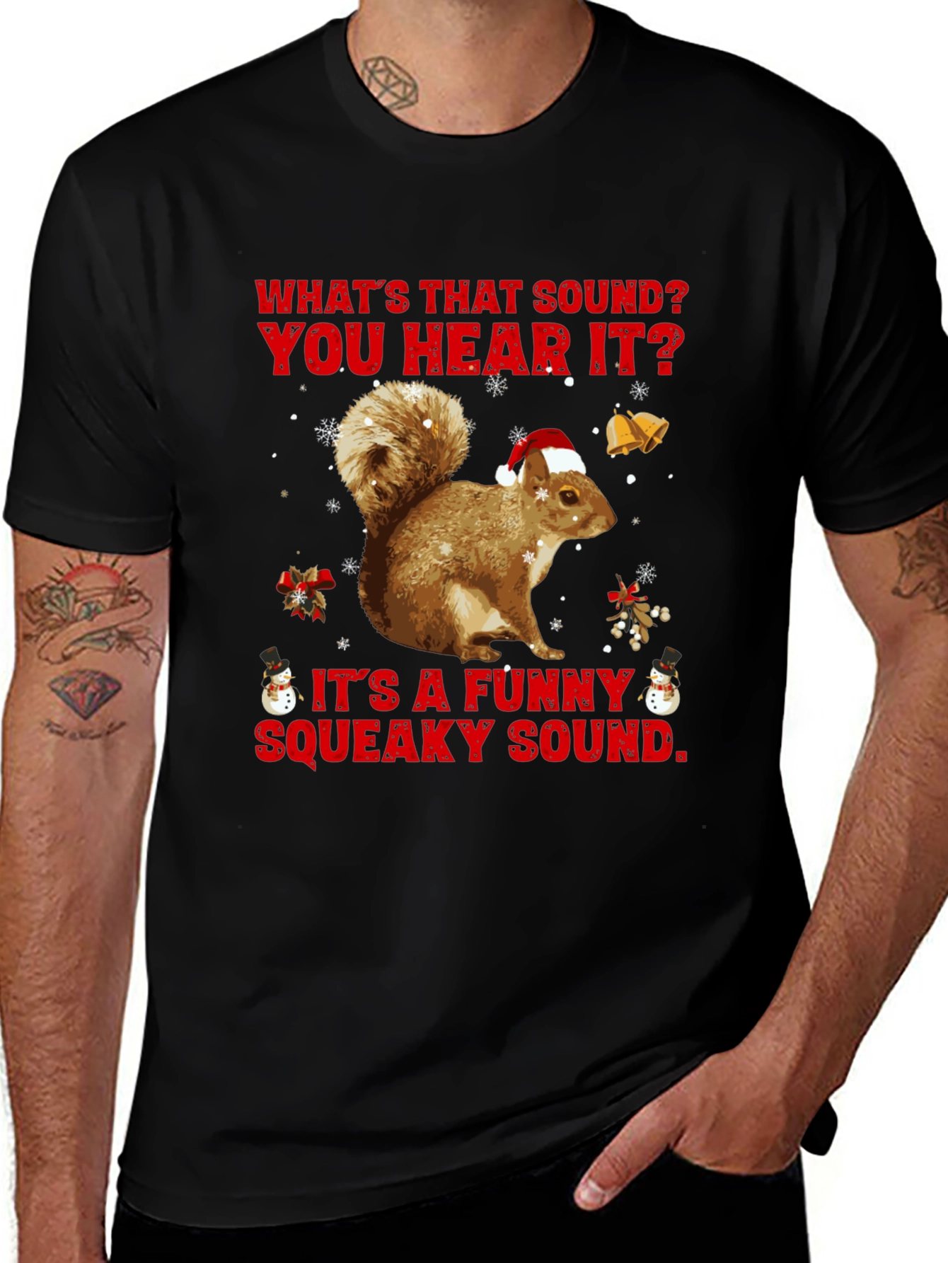 Funny Christmas Squirrel T-Shirt