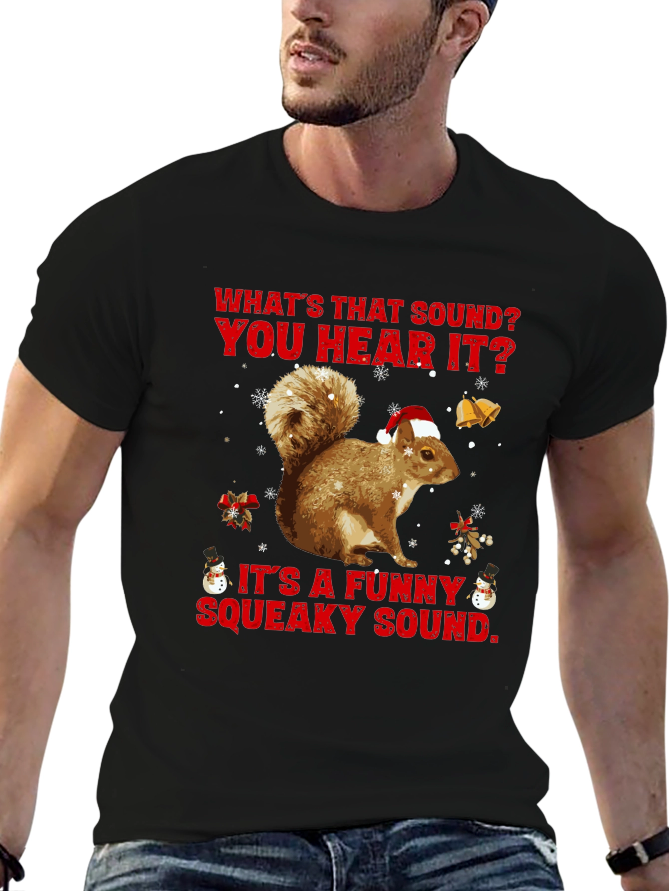 Funny Christmas Squirrel T-Shirt