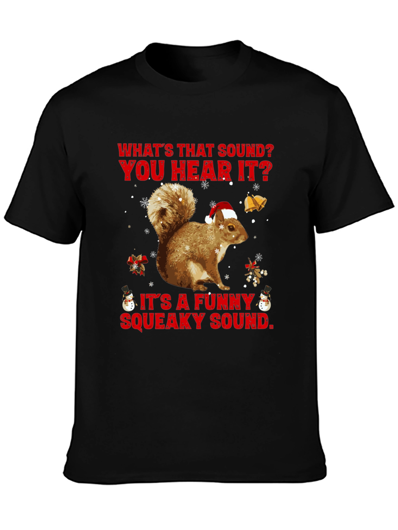 Funny Christmas Squirrel T-Shirt