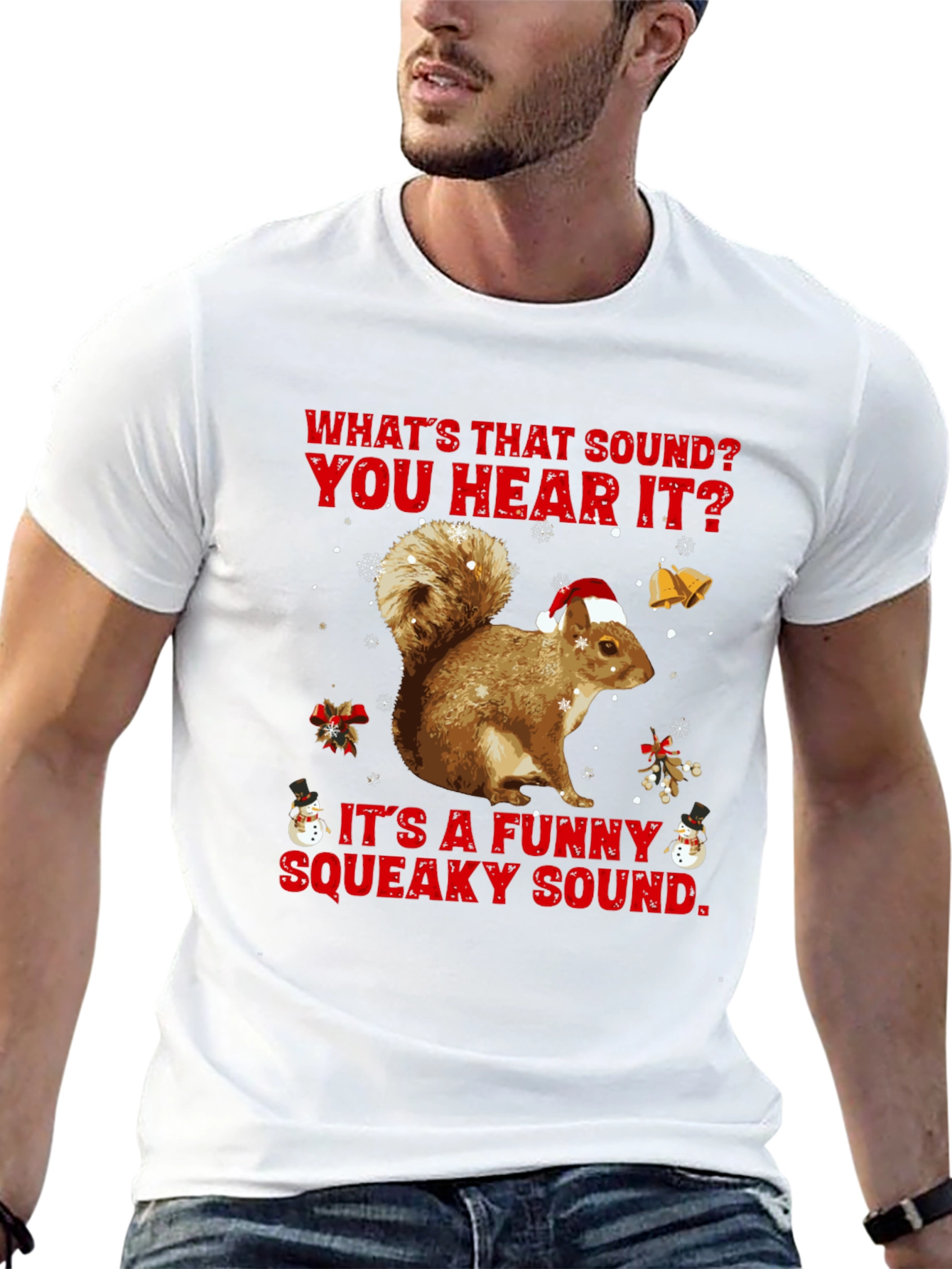 Funny Christmas Squirrel T-Shirt