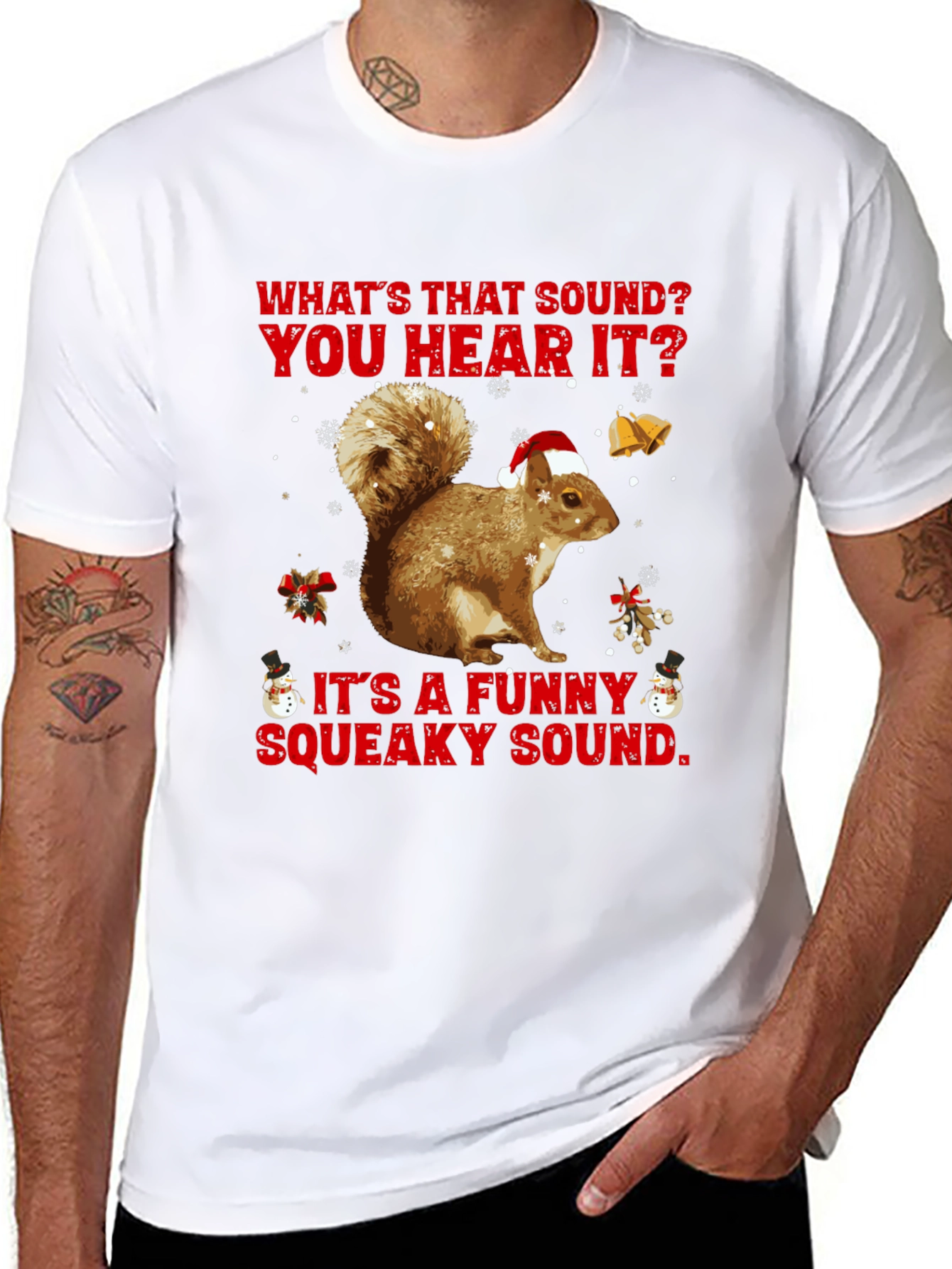 Funny Christmas Squirrel T-Shirt