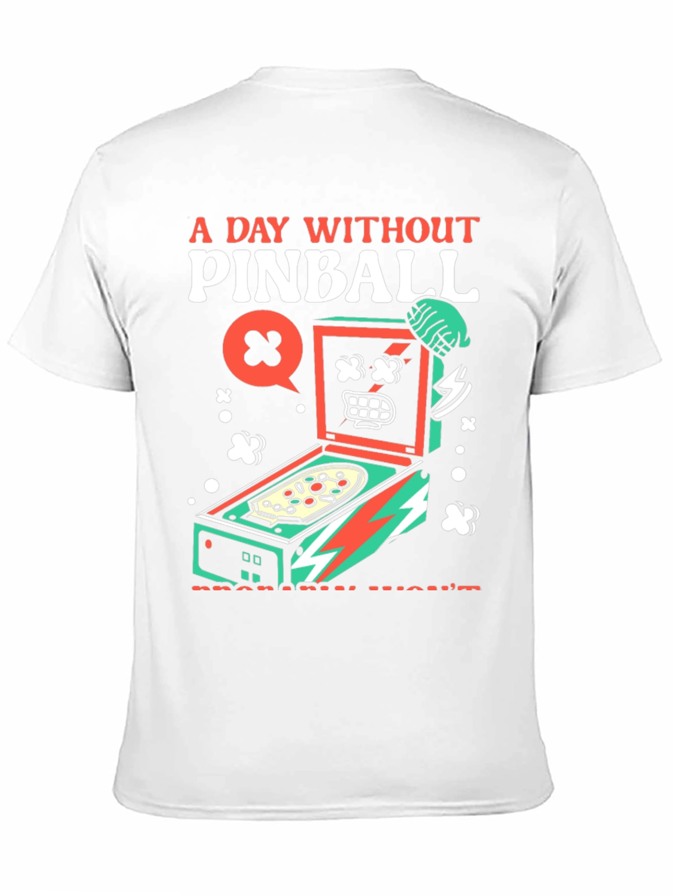 Pinball Graphic Tee - A Day Without Pinball