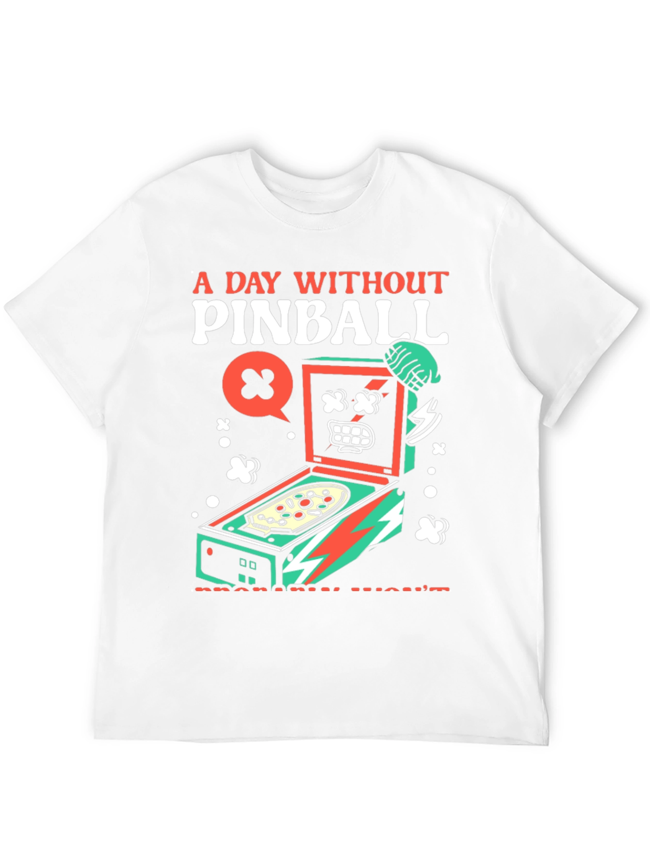 Pinball Graphic Tee - A Day Without Pinball