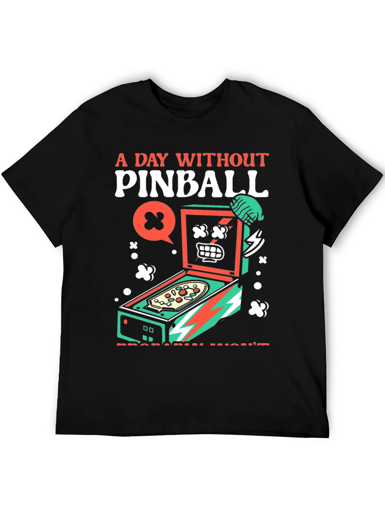 Pinball Graphic Tee - A Day Without Pinball