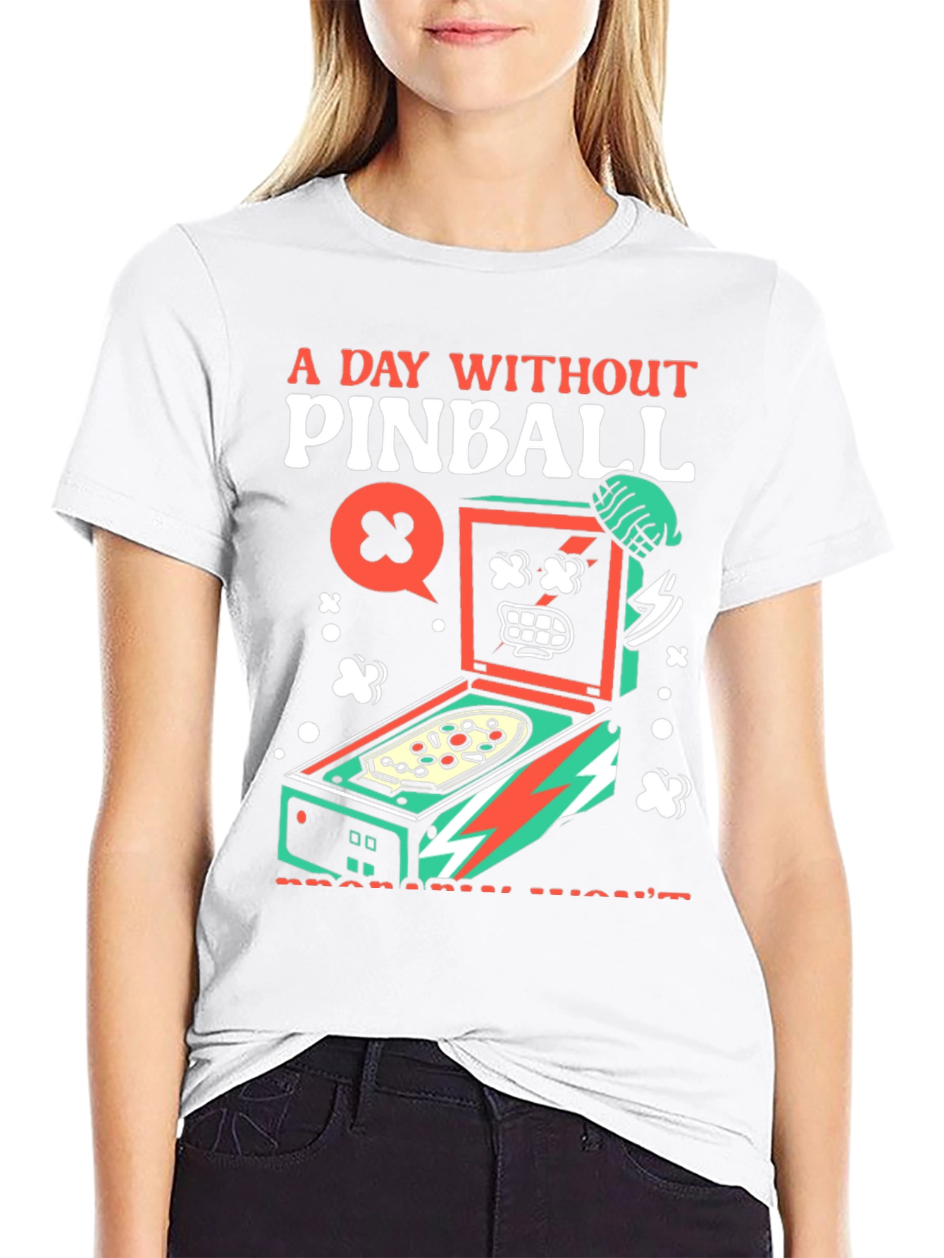 Pinball Graphic Tee - A Day Without Pinball