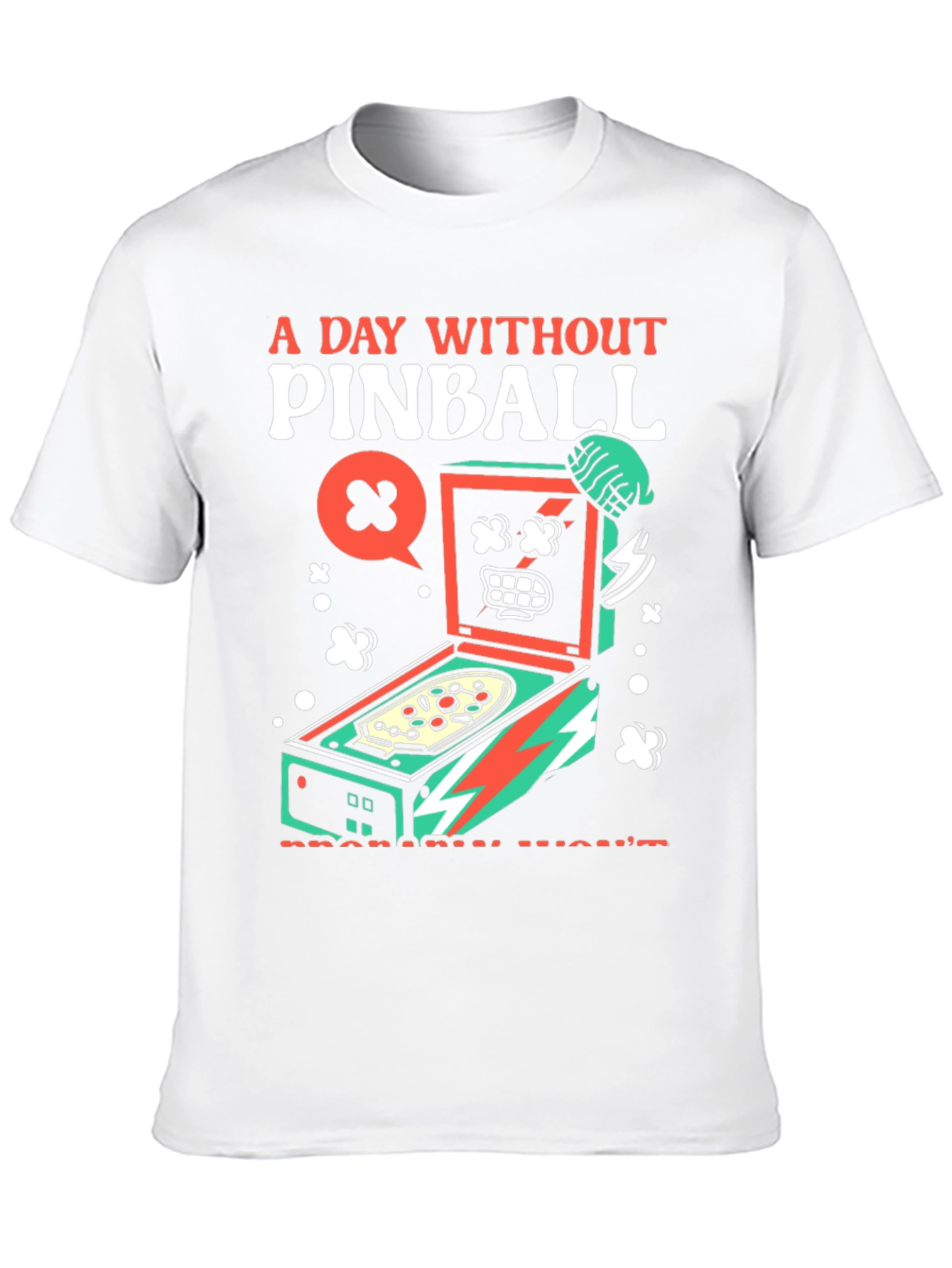 Pinball Graphic Tee - A Day Without Pinball