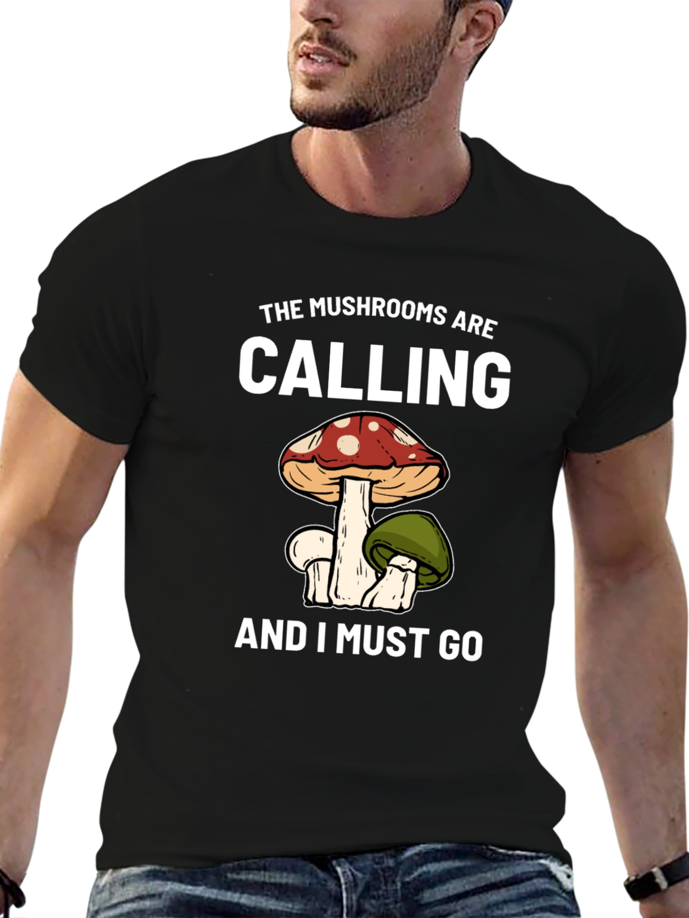 Mushroom Calling T-Shirt - Nature Lover Tee