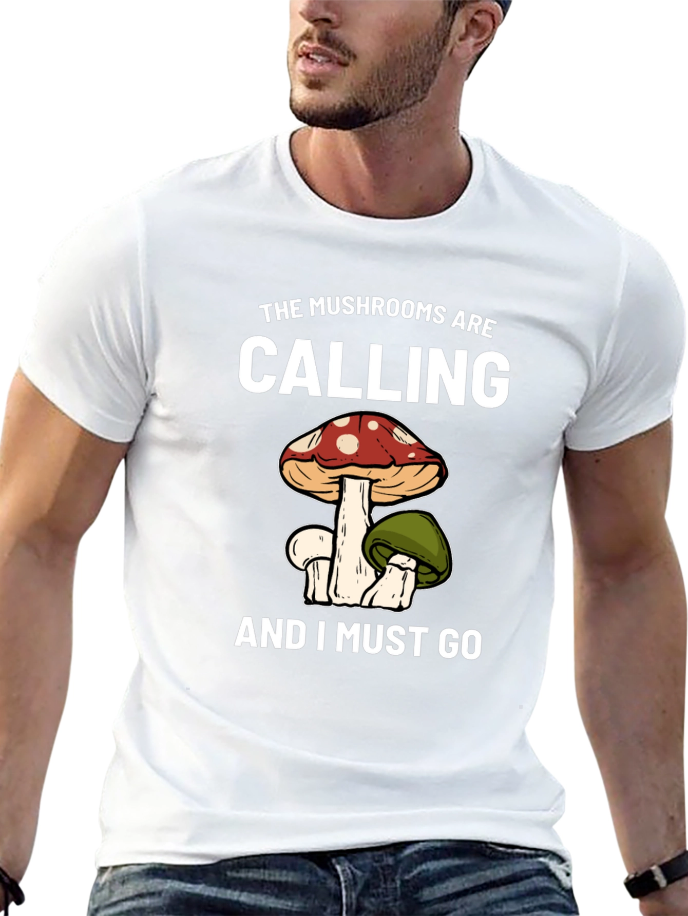 Mushroom Calling T-Shirt - Nature Lover Tee