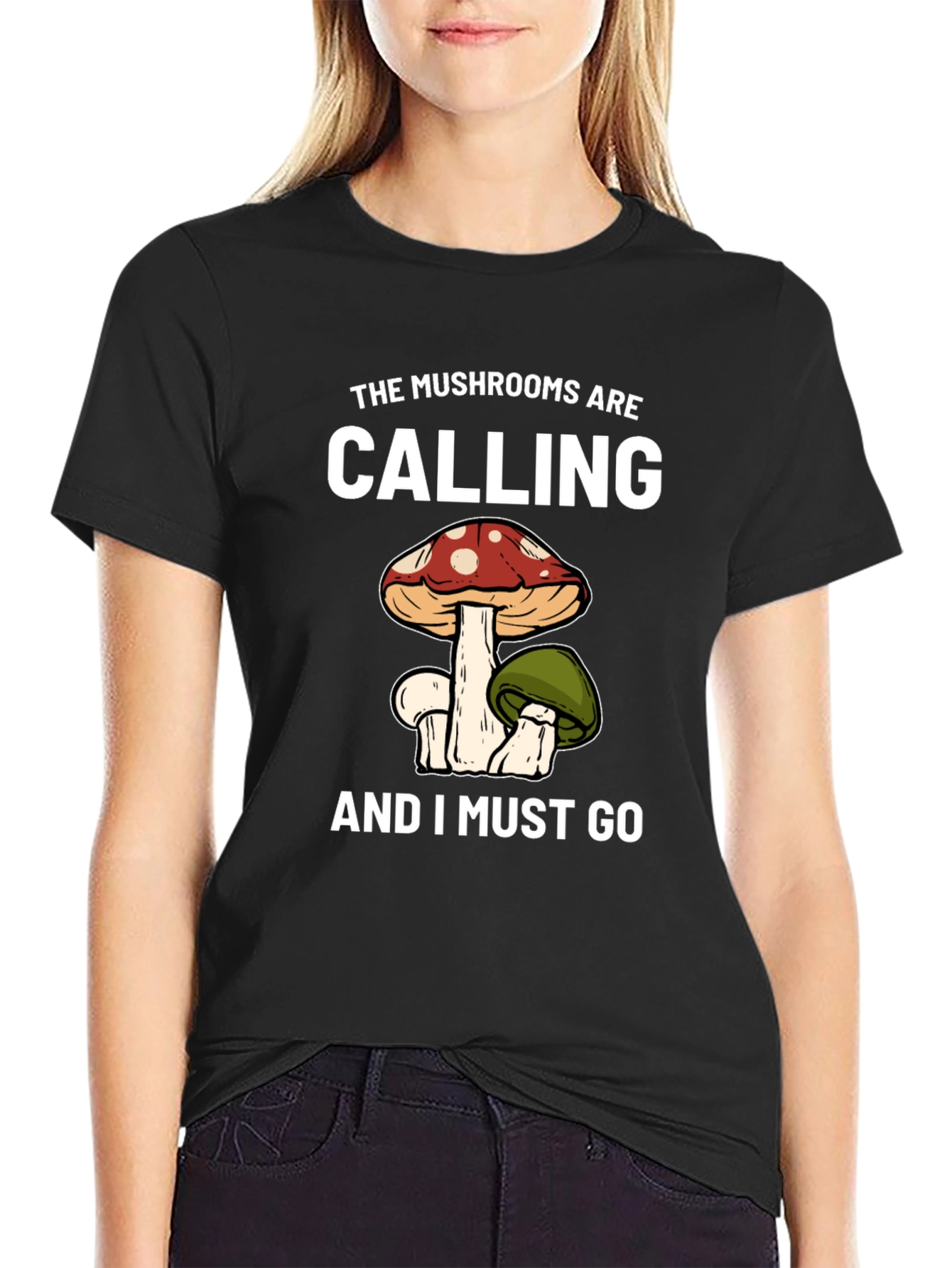 Mushroom Calling T-Shirt - Nature Lover Tee