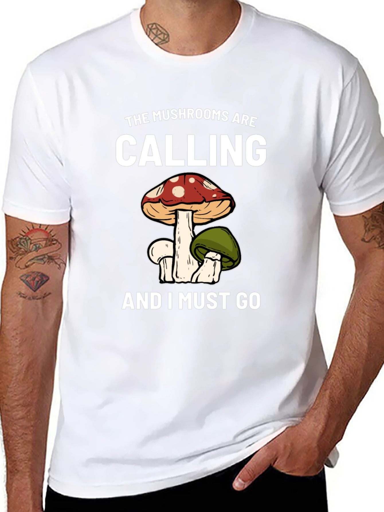 Mushroom Calling T-Shirt - Nature Lover Tee