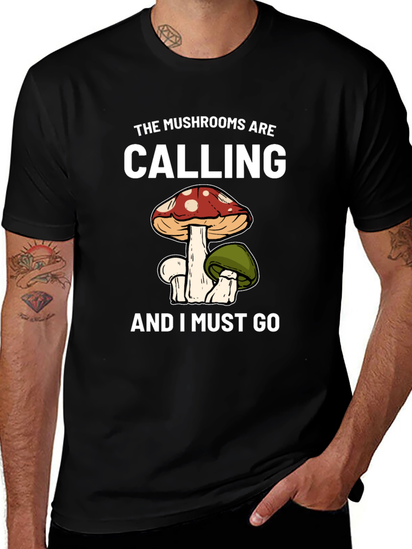 Mushroom Calling T-Shirt - Nature Lover Tee