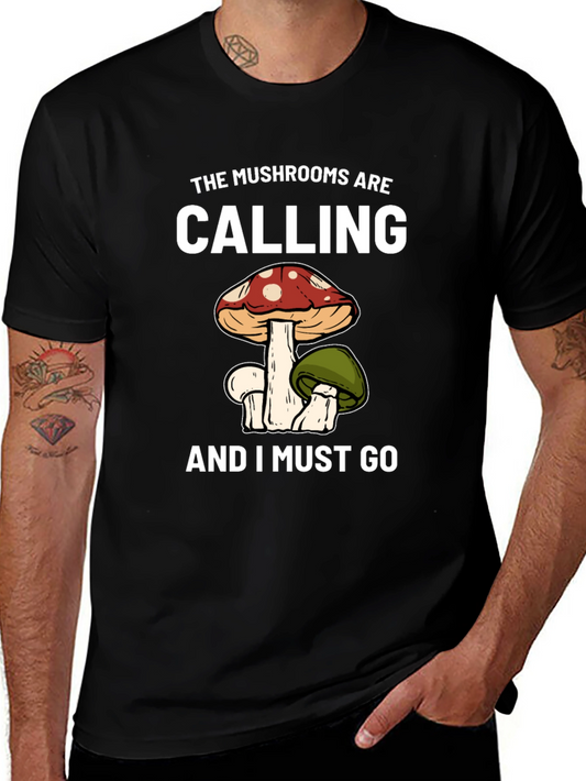 Mushroom Calling T-Shirt - Nature Lover Tee
