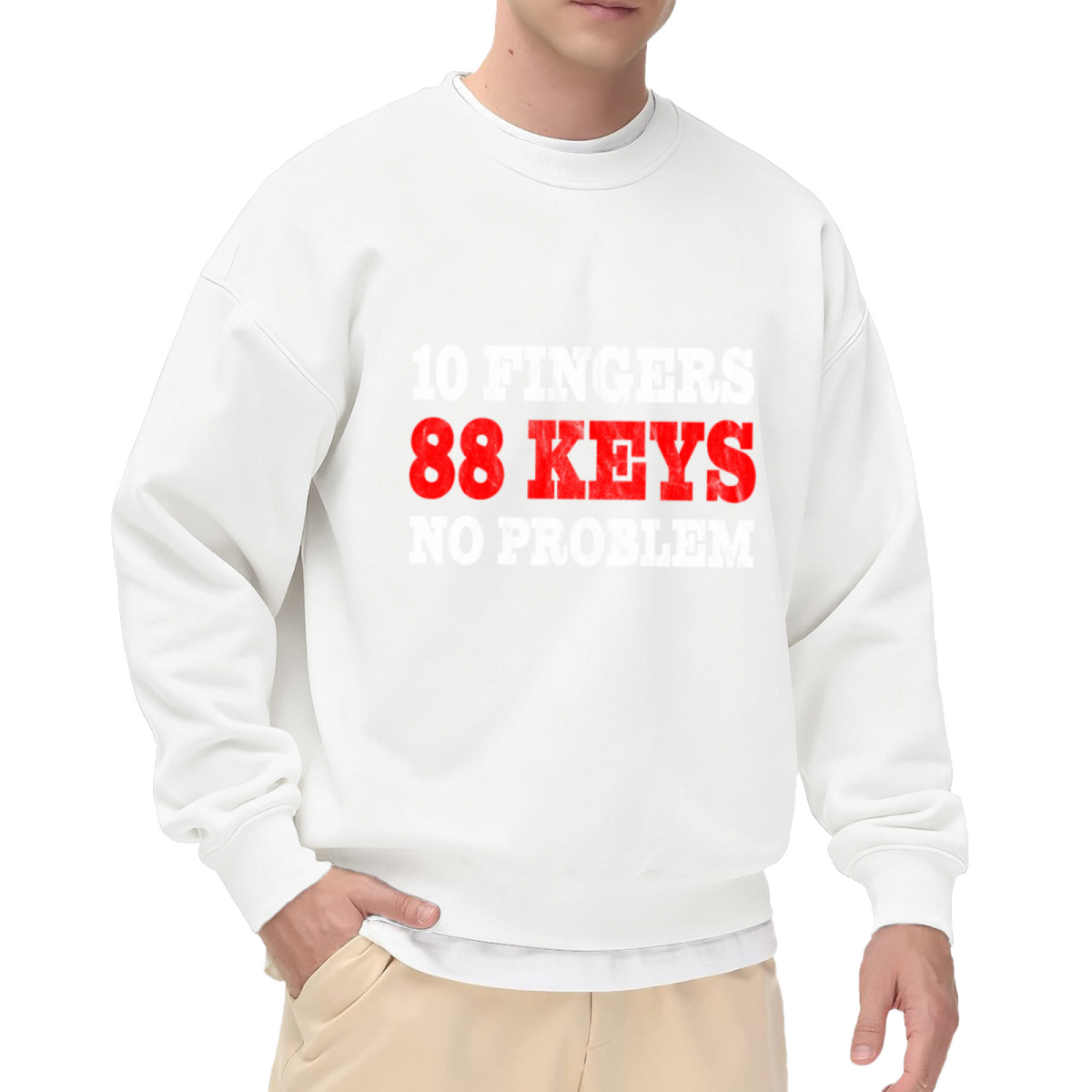 Piano Lover Design - Crewneck Sweatshirt | Piano Player, Music Lover Gift