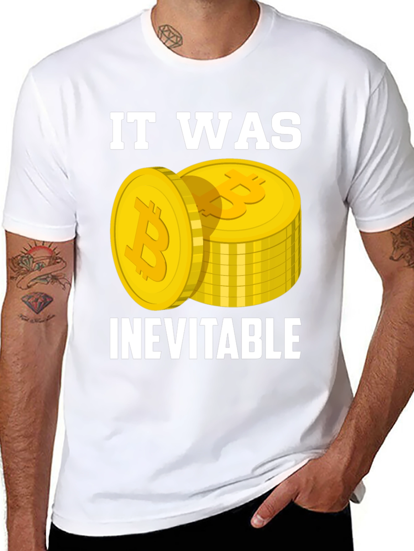 Bitcoin Inevitable Graphic T-Shirt