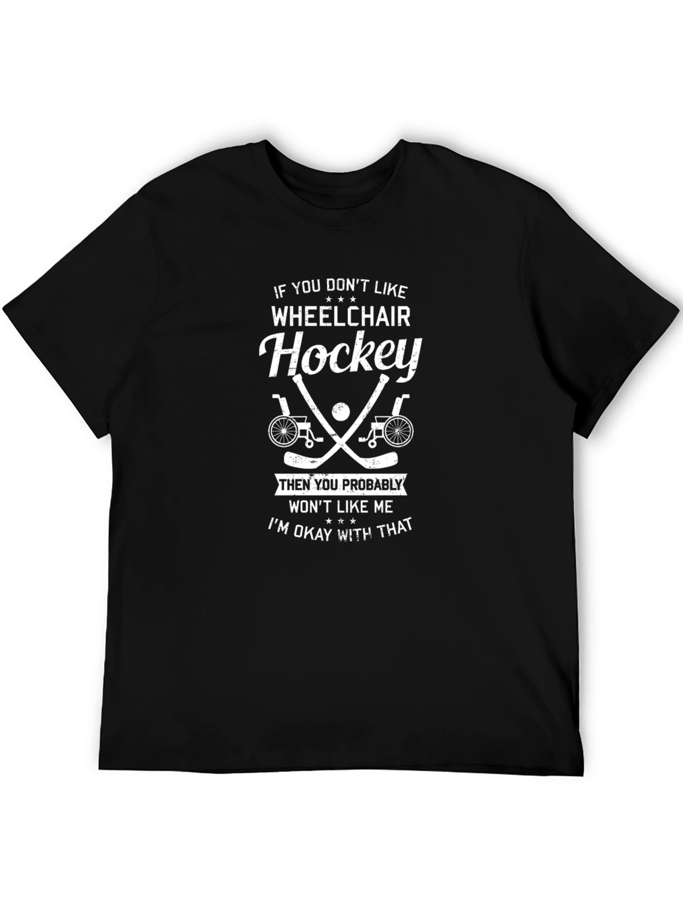 Wheelchair Hockey T-Shirt Funny Gift