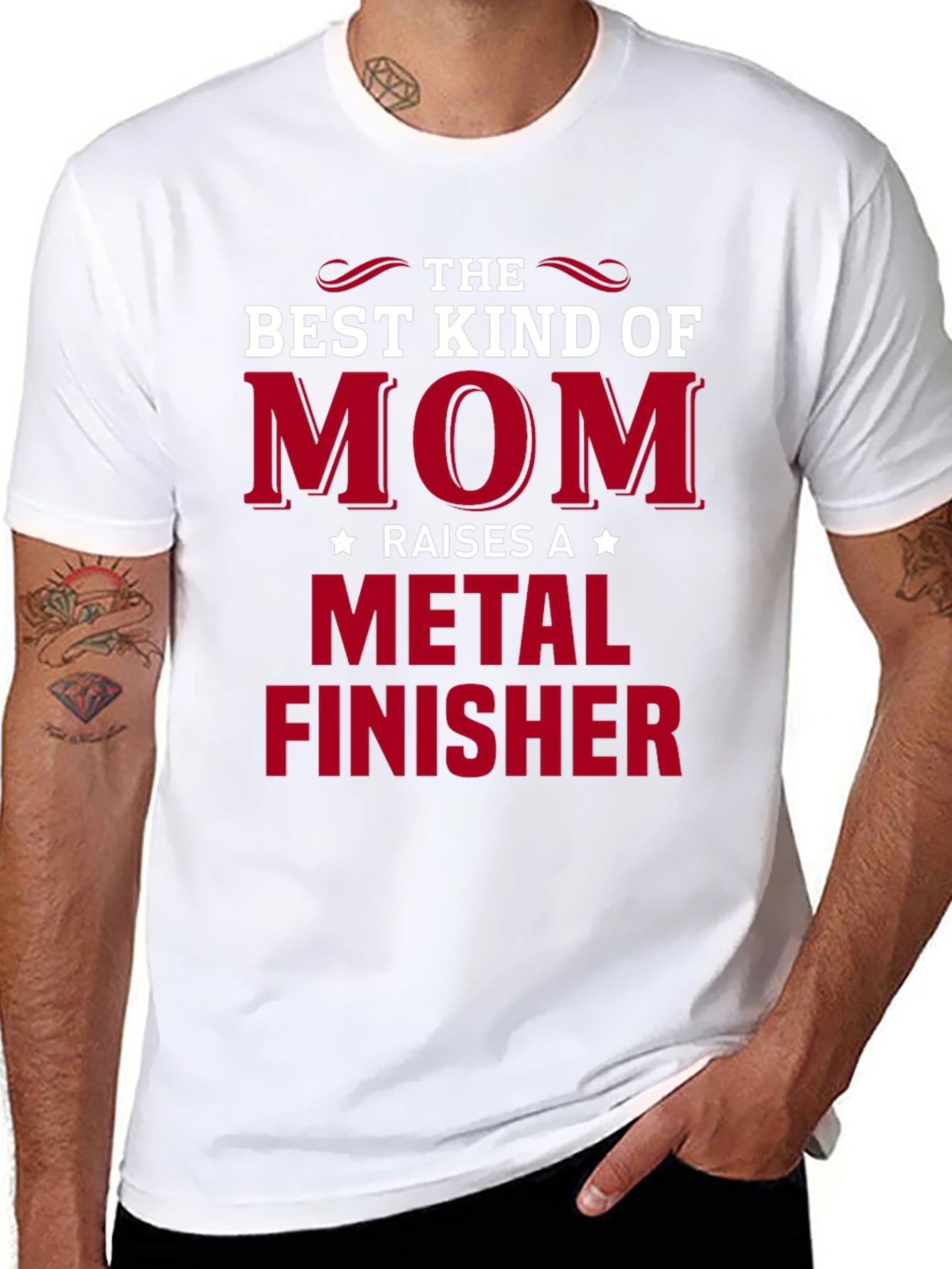 Best Kind of Mom Metal Finisher Graphic T-Shirt