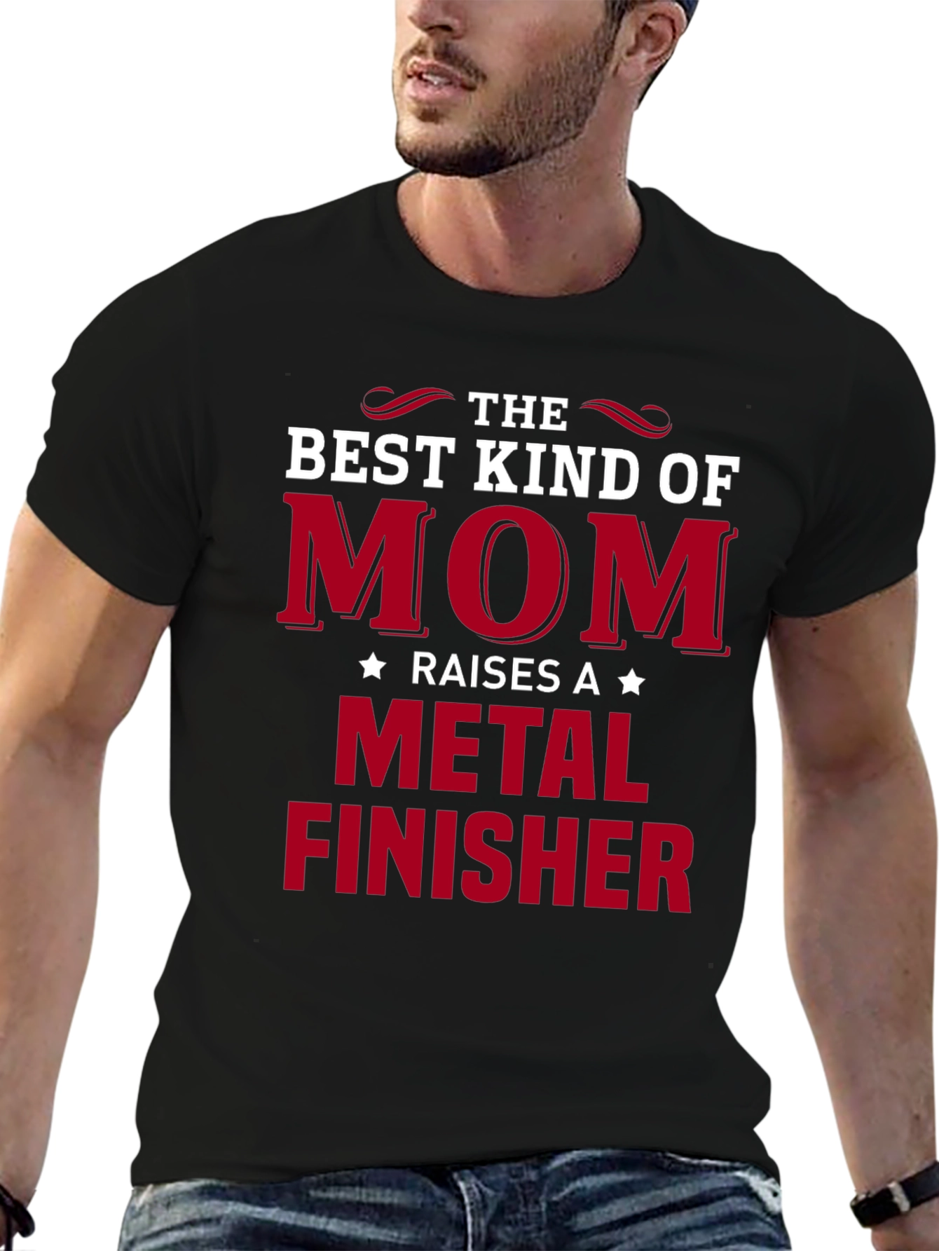 Best Kind of Mom Metal Finisher Graphic T-Shirt