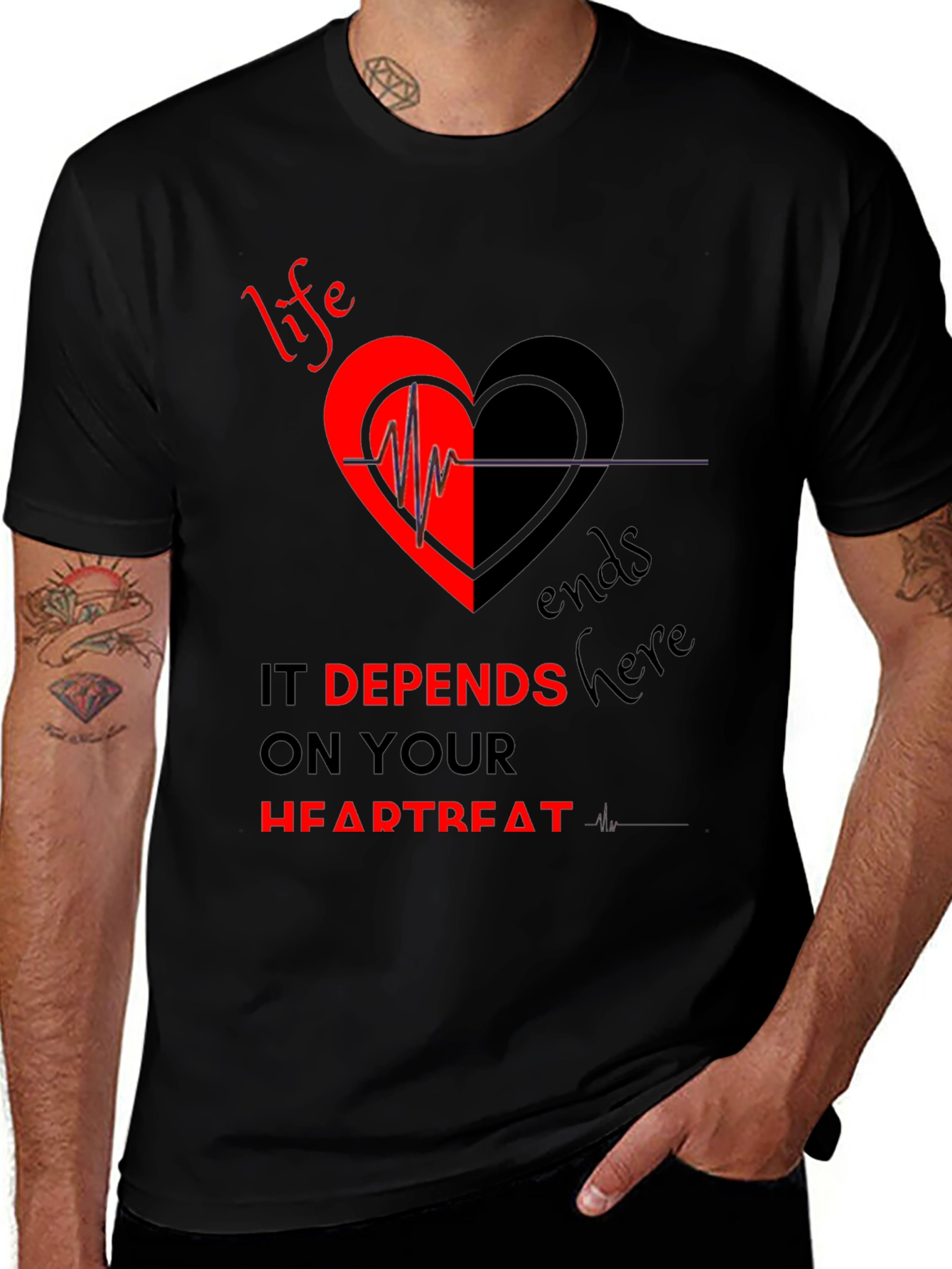 Life Depends on Your Heartbeat T-Shirt
