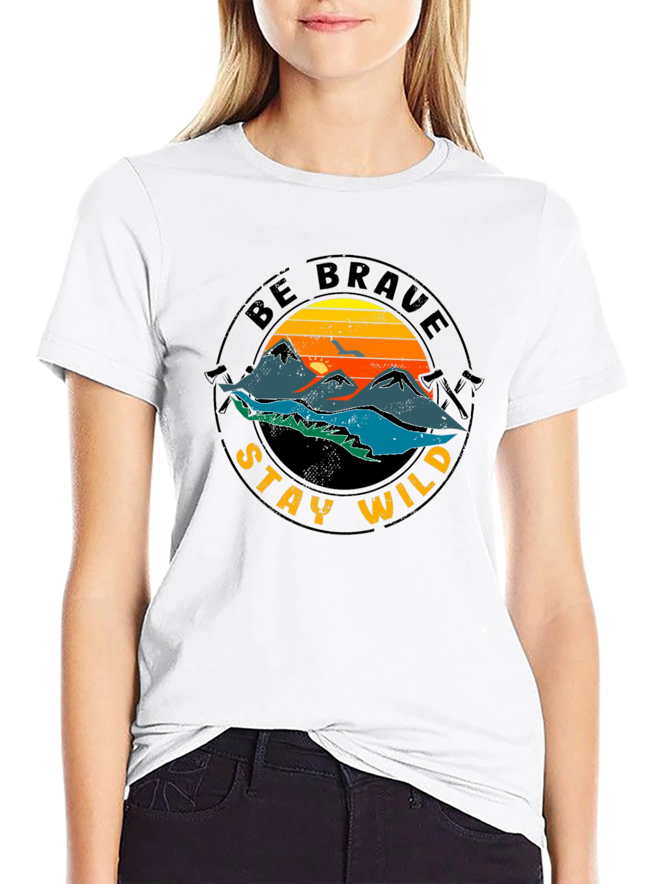 Be Brave Stay Wild Graphic Tee