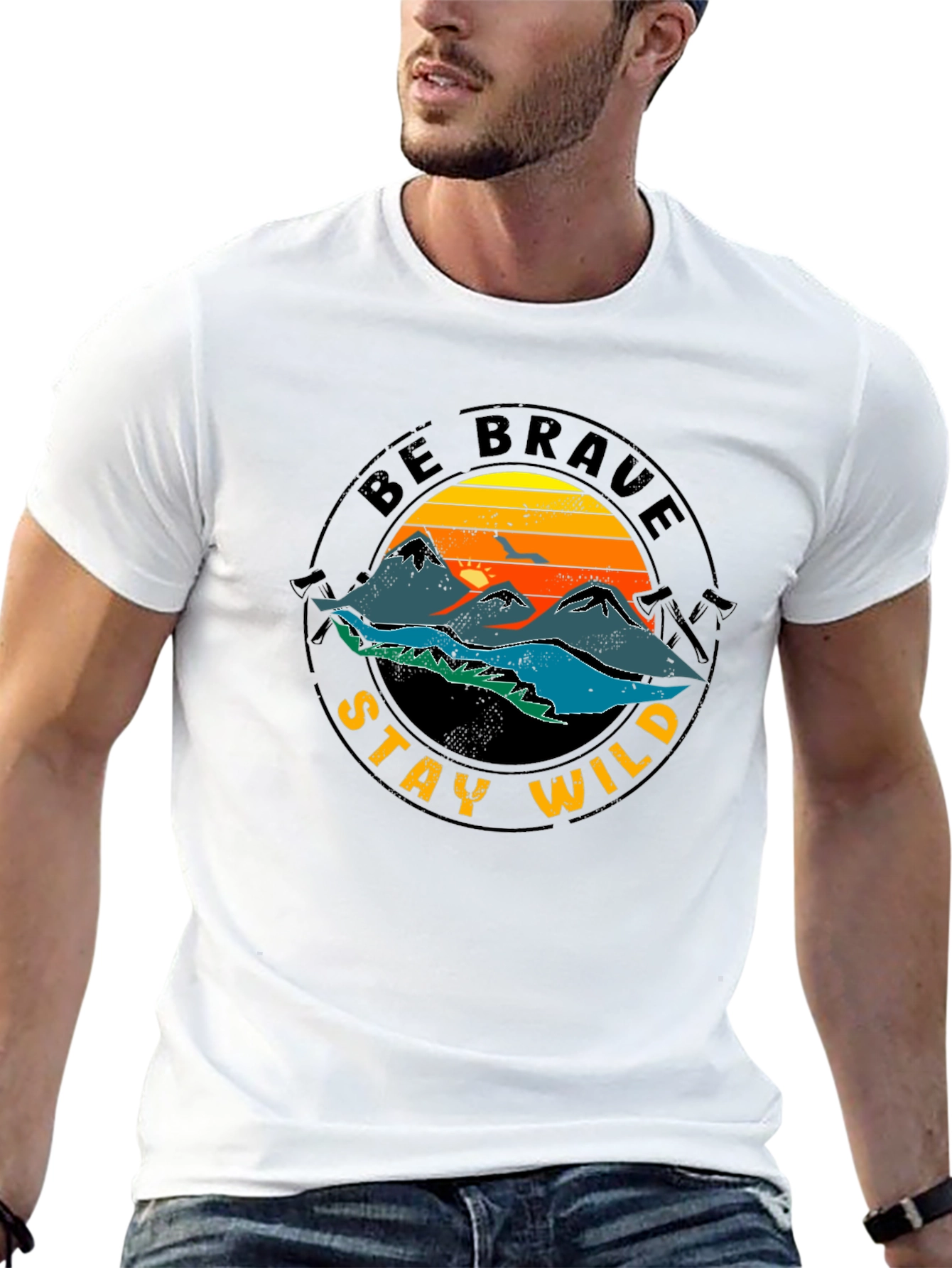 Be Brave Stay Wild Graphic Tee