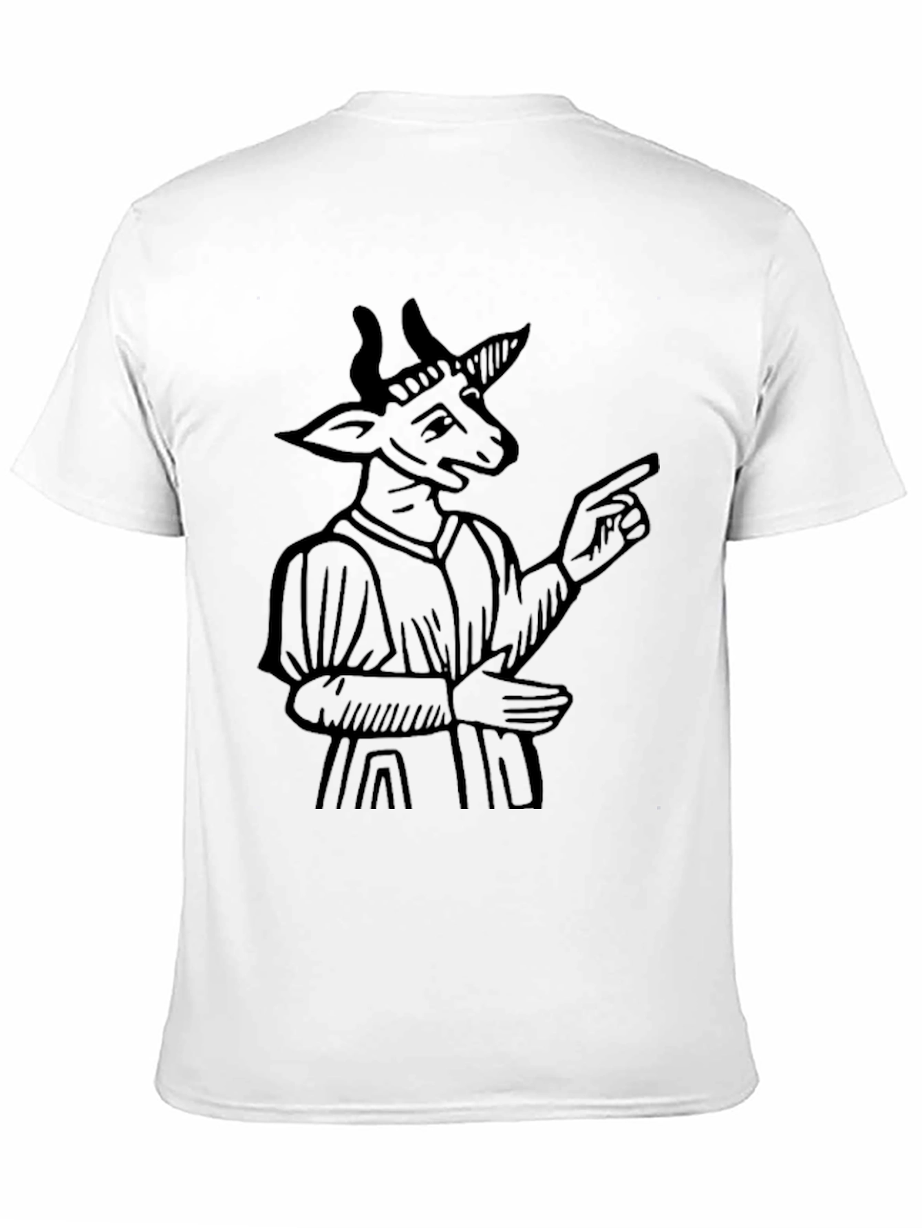 Black Goat Tee - Unique Graphic Print T-Shirt