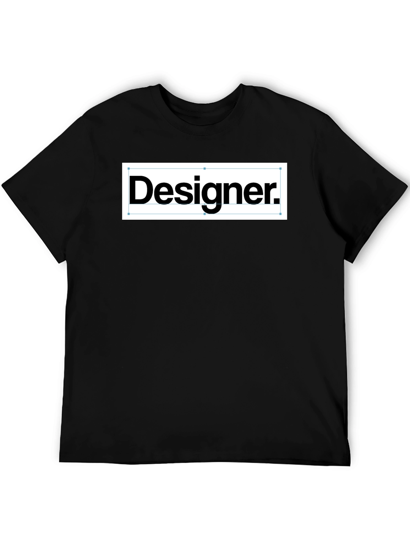 Designer T-Shirt - Black Crew Neck Tee