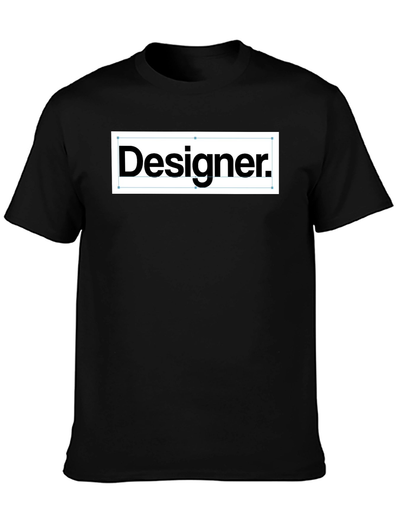 Designer T-Shirt - Black Crew Neck Tee