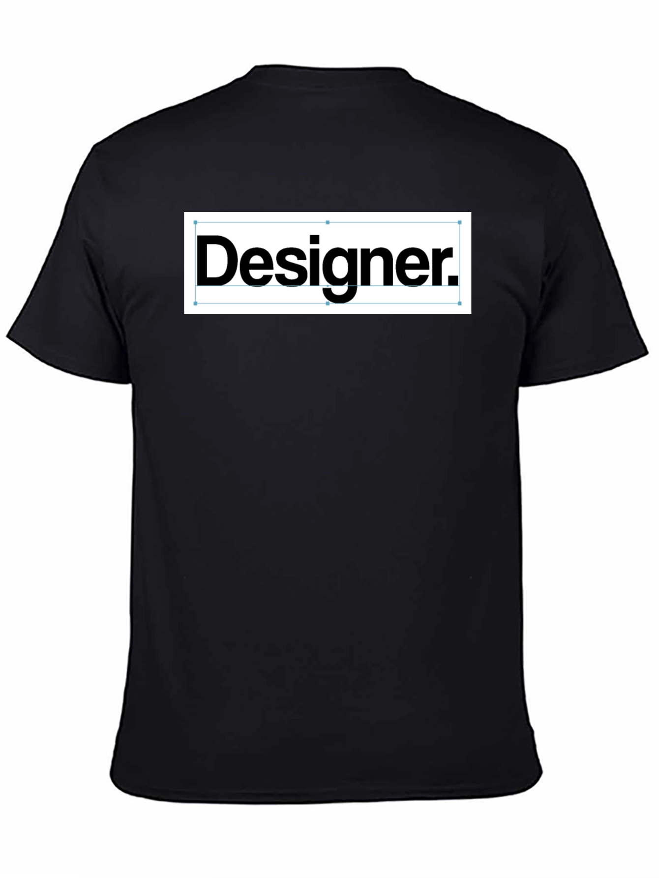 Designer T-Shirt - Black Crew Neck Tee
