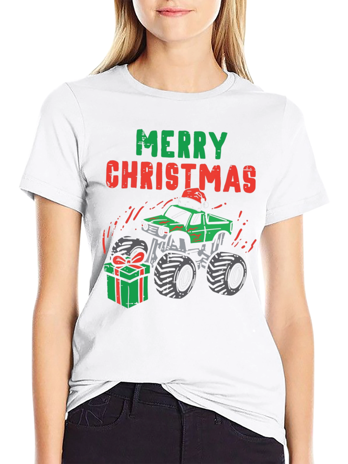 Merry Christmas Monster Truck T-Shirt