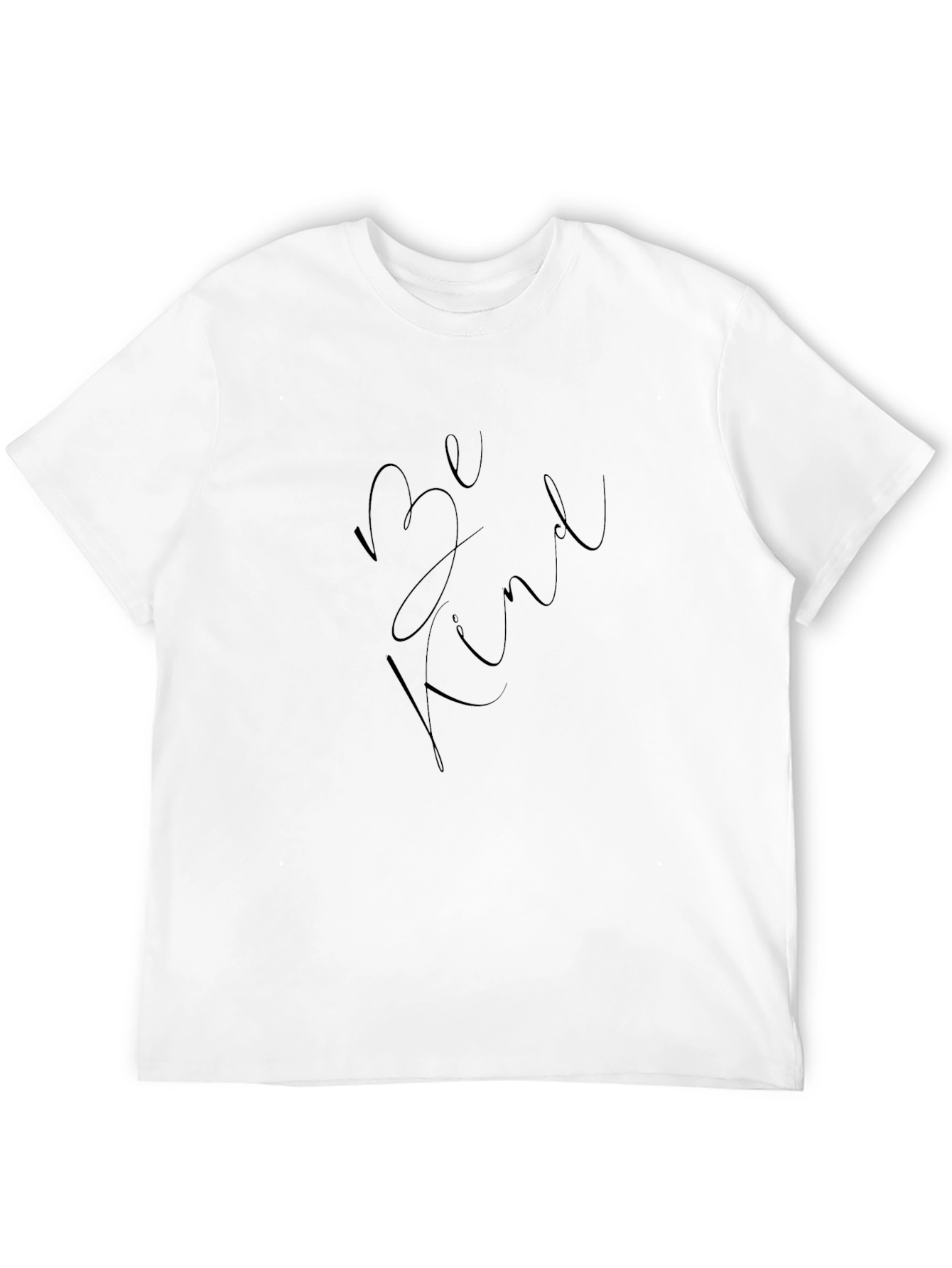Be Kind Black Graphic Tee - Stylish Comfort