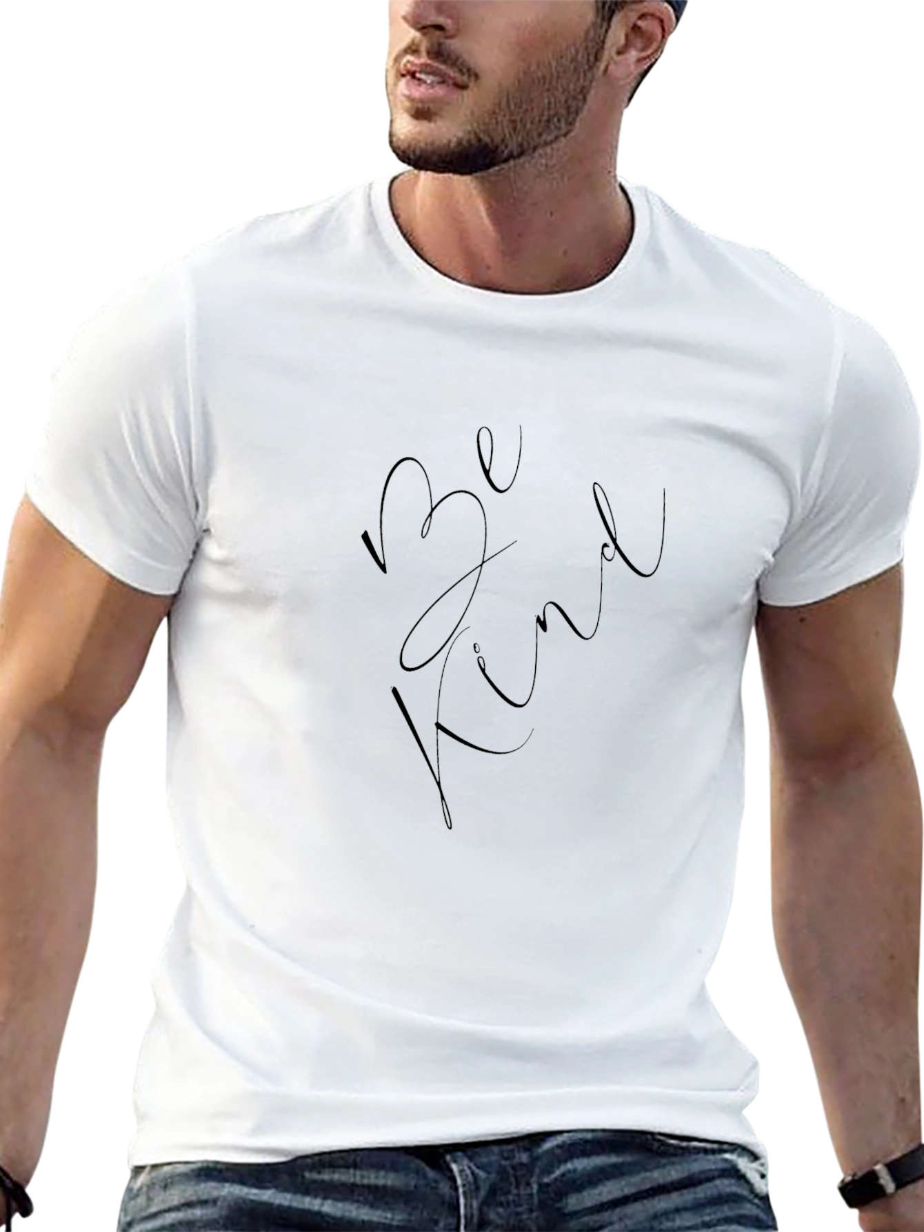 Be Kind Black Graphic Tee - Stylish Comfort